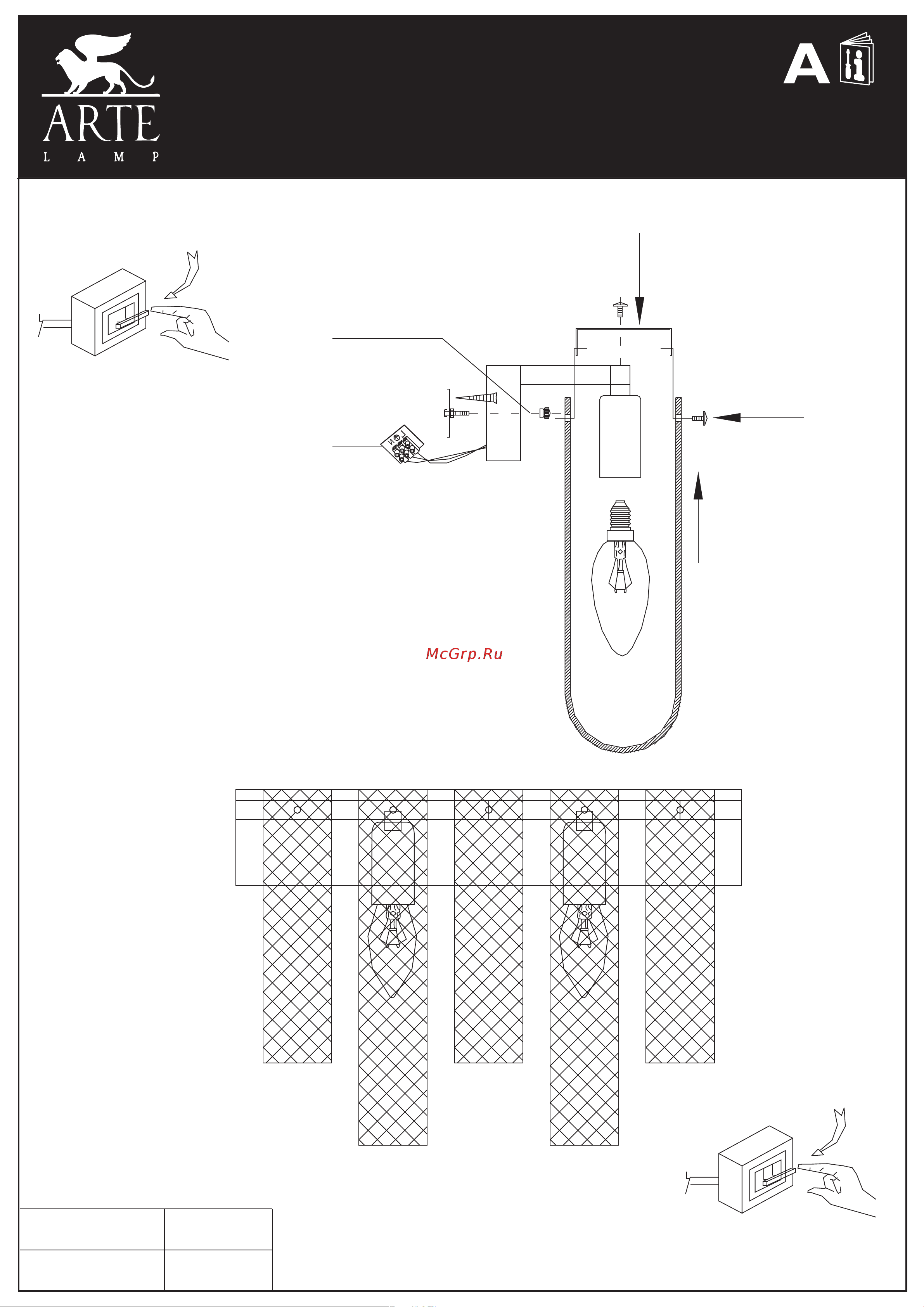 Arte Lamp DENEBOLA A4074AP-2CC Руководство по эксплуатации онлайн