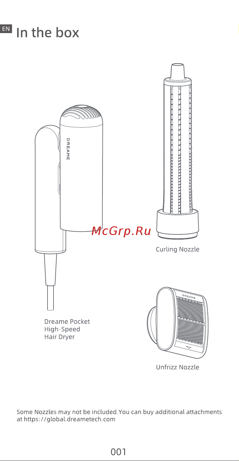 Dreame Pocket AHD51 Space Gray Руководство по эксплуатации онлайн [3/264] 877843