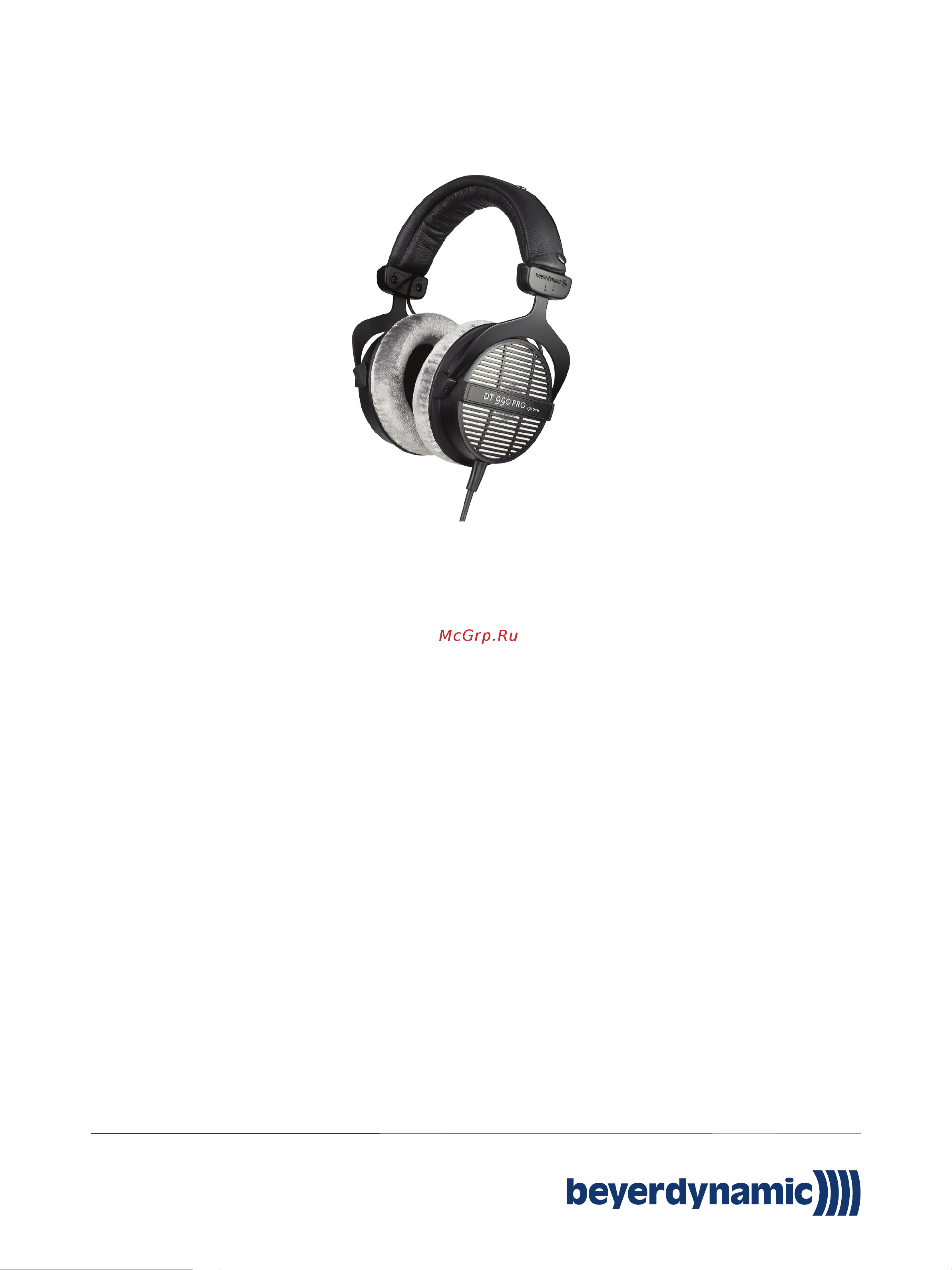 Beyerdynamic DT 990 PRO BLACK LIMITED EDITION 80 OHMS Руководство по эксплуатации онлайн