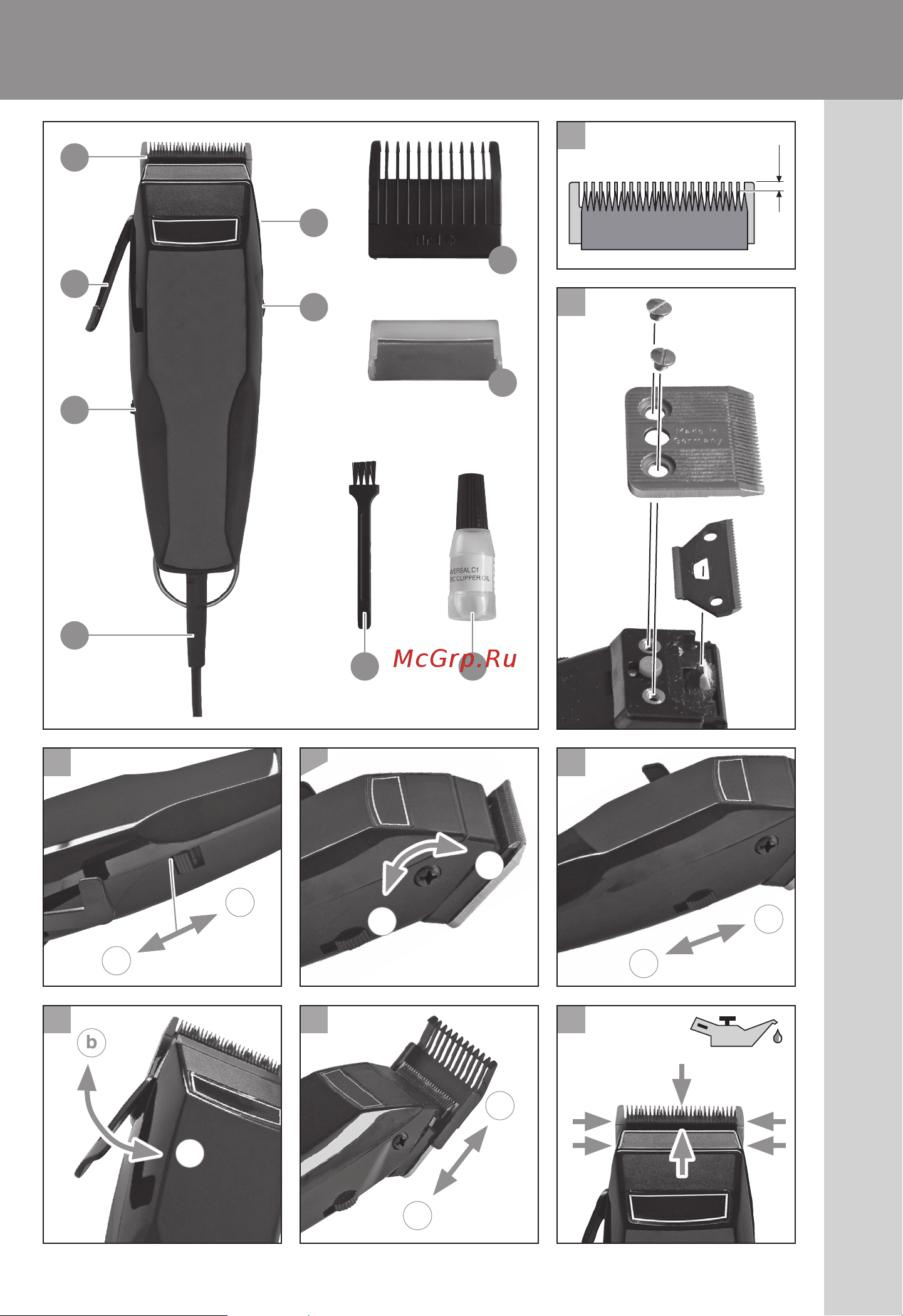 Moser 1400 Mini (1411-0087) Black Руководство по эксплуатации онлайн [3/116] 879162
