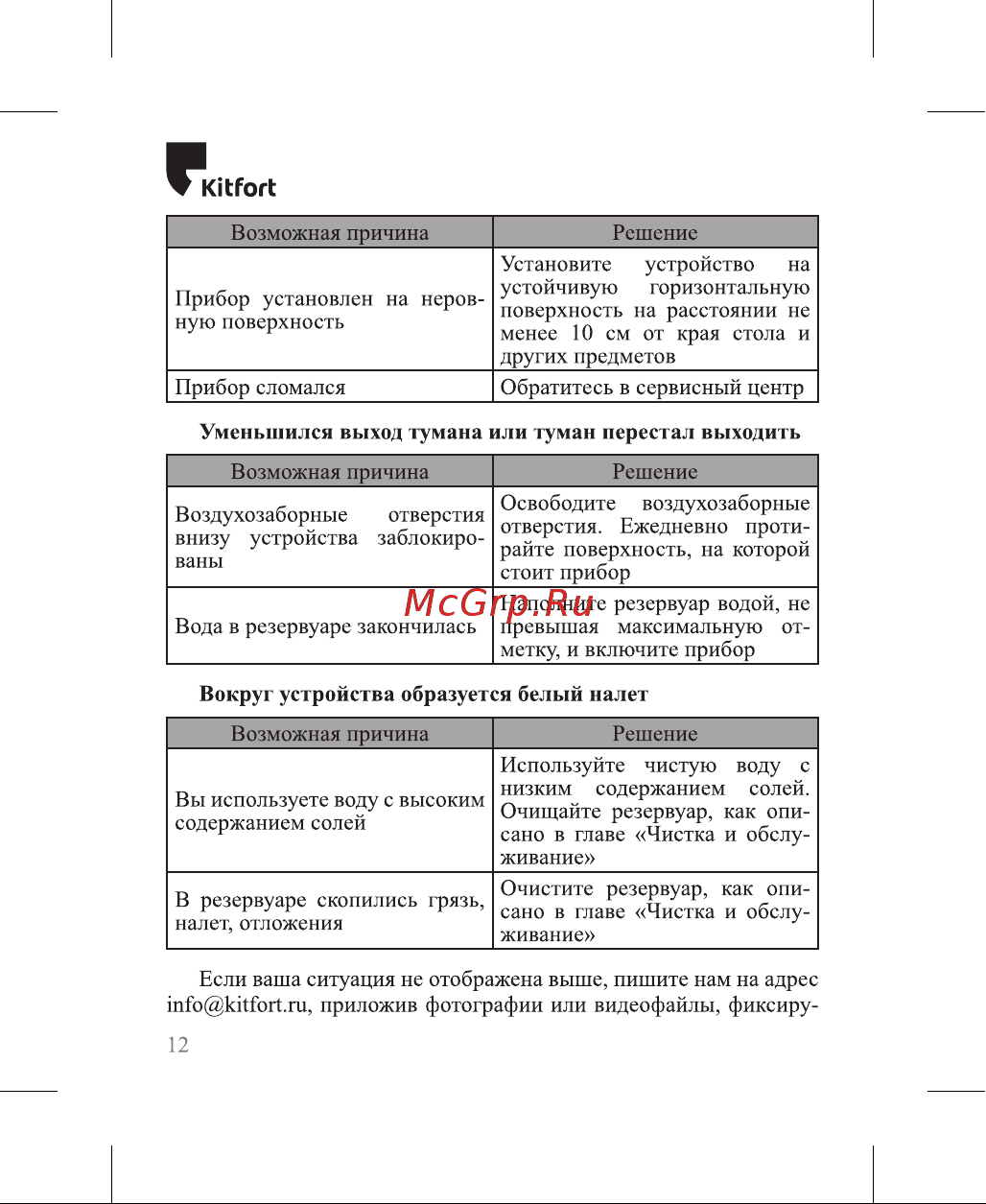 Kitfort КТ-3802 Руководство по эксплуатации онлайн [12/20] 879346