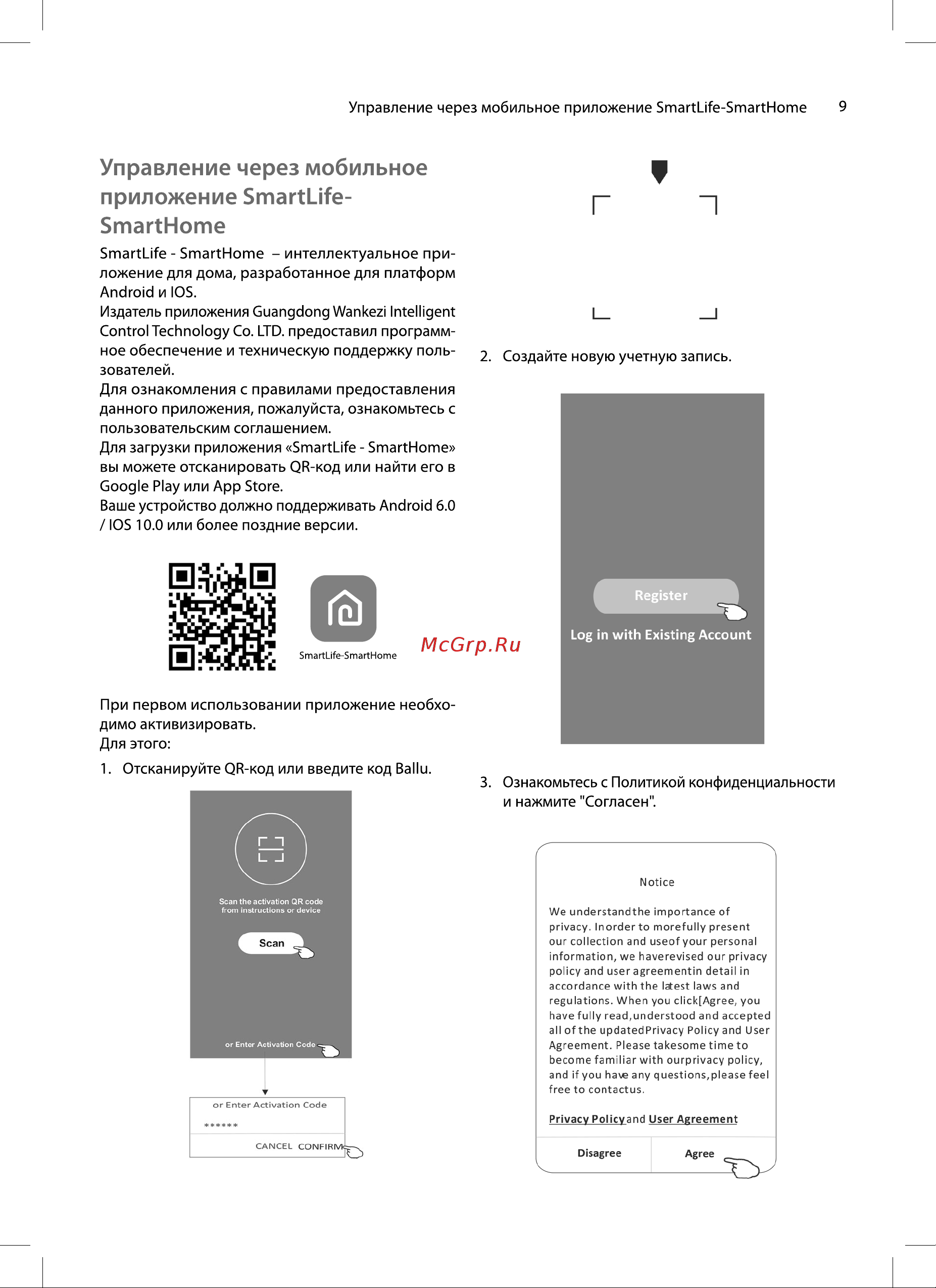 Ballu BPAC-12 IN/N6 Руководство по эксплуатации онлайн [9/24] 879807