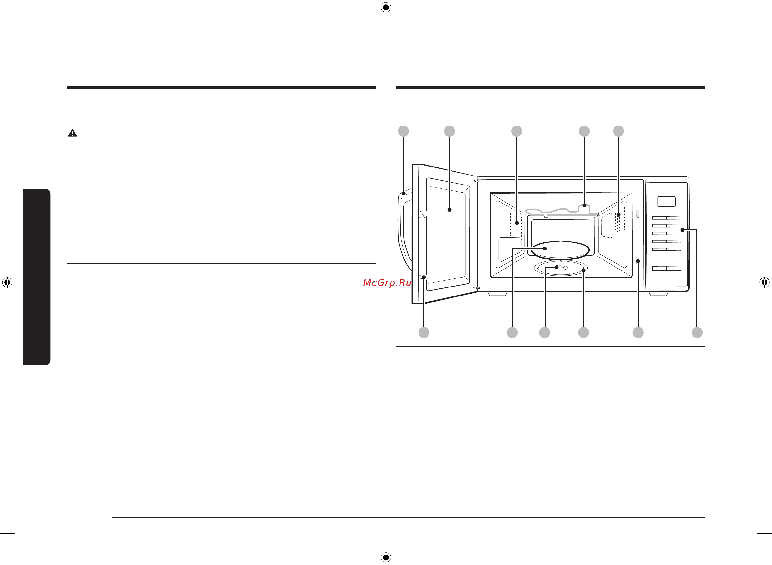 Samsung MG23K3513AK/BW Руководство по эксплуатации онлайн [10/160] 879962