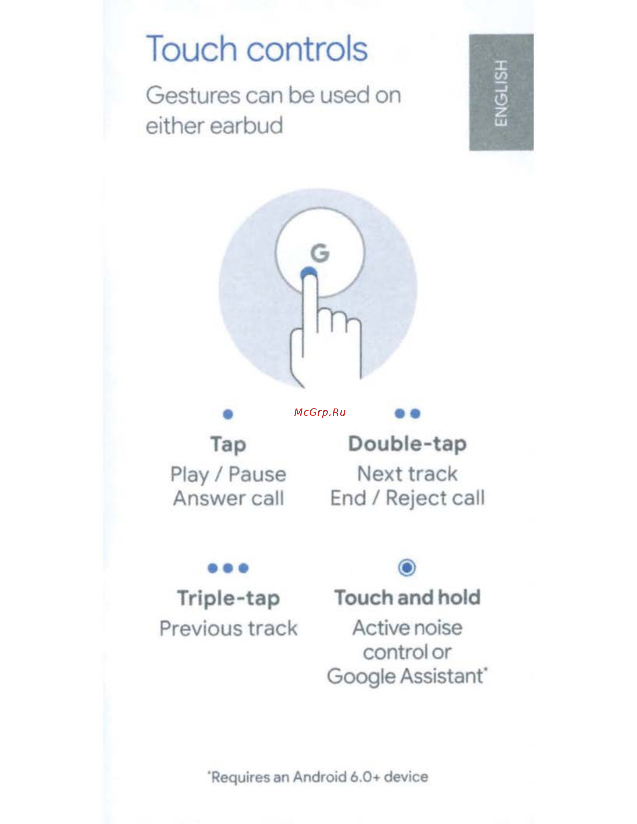 Google Pixel Buds Pro Beige Руководство по эксплуатации онлайн [5/19] 880319