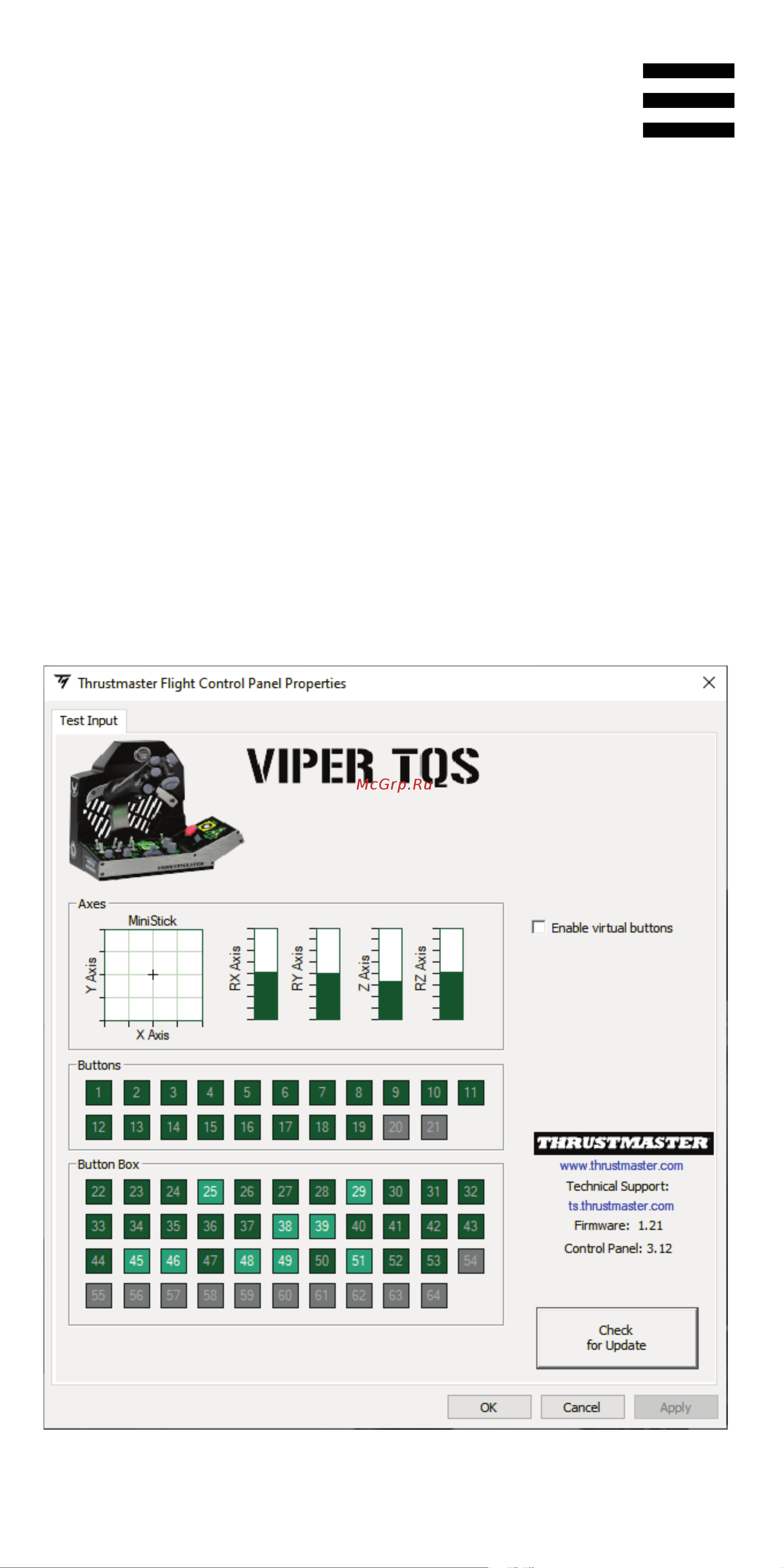 Thrustmaster VIPER MISSION PACK Руководство по эксплуатации онлайн [23/33] 880482