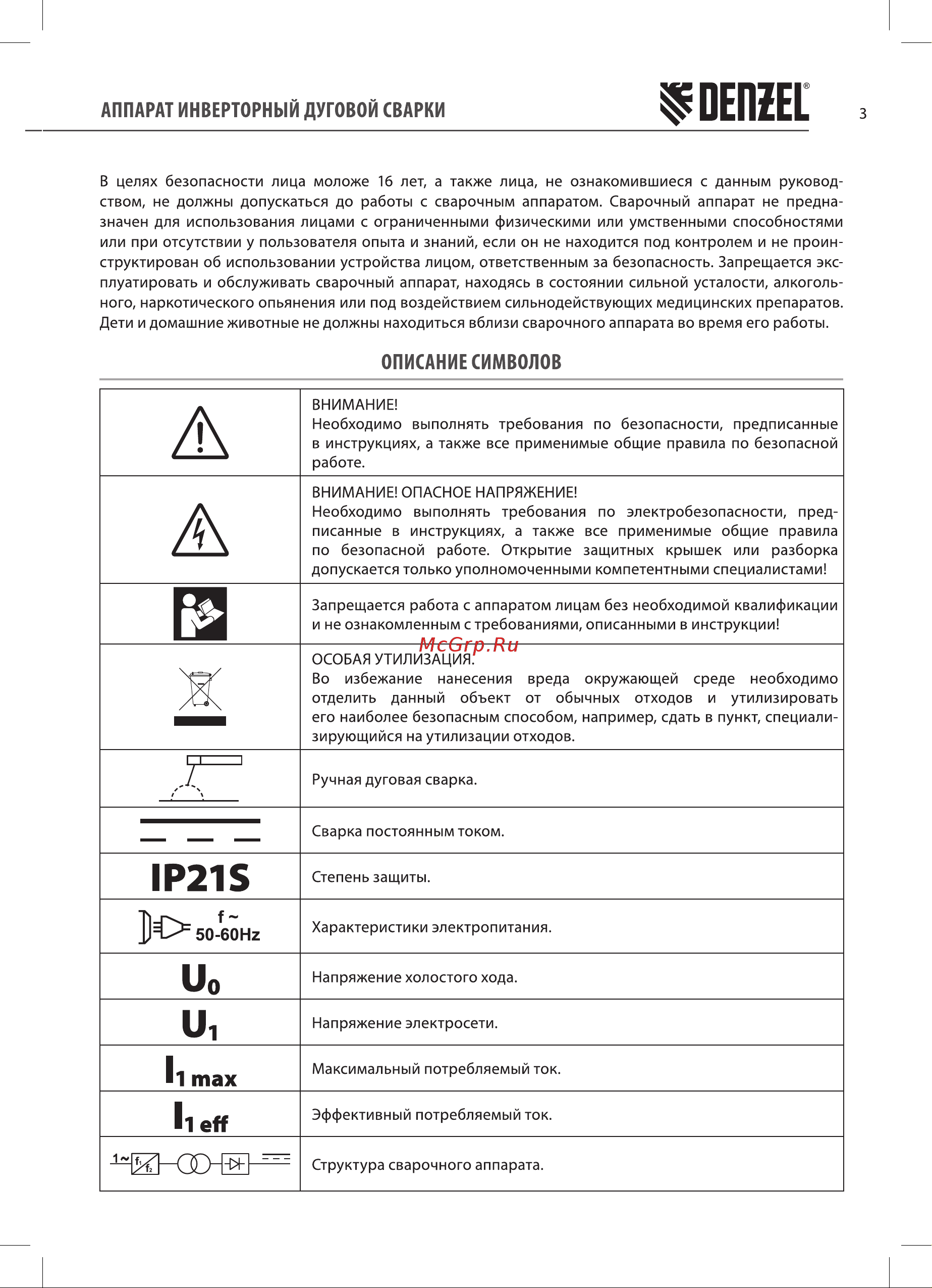 Denzel DM-200 Standart Руководство по эксплуатации онлайн [3/20] 880861