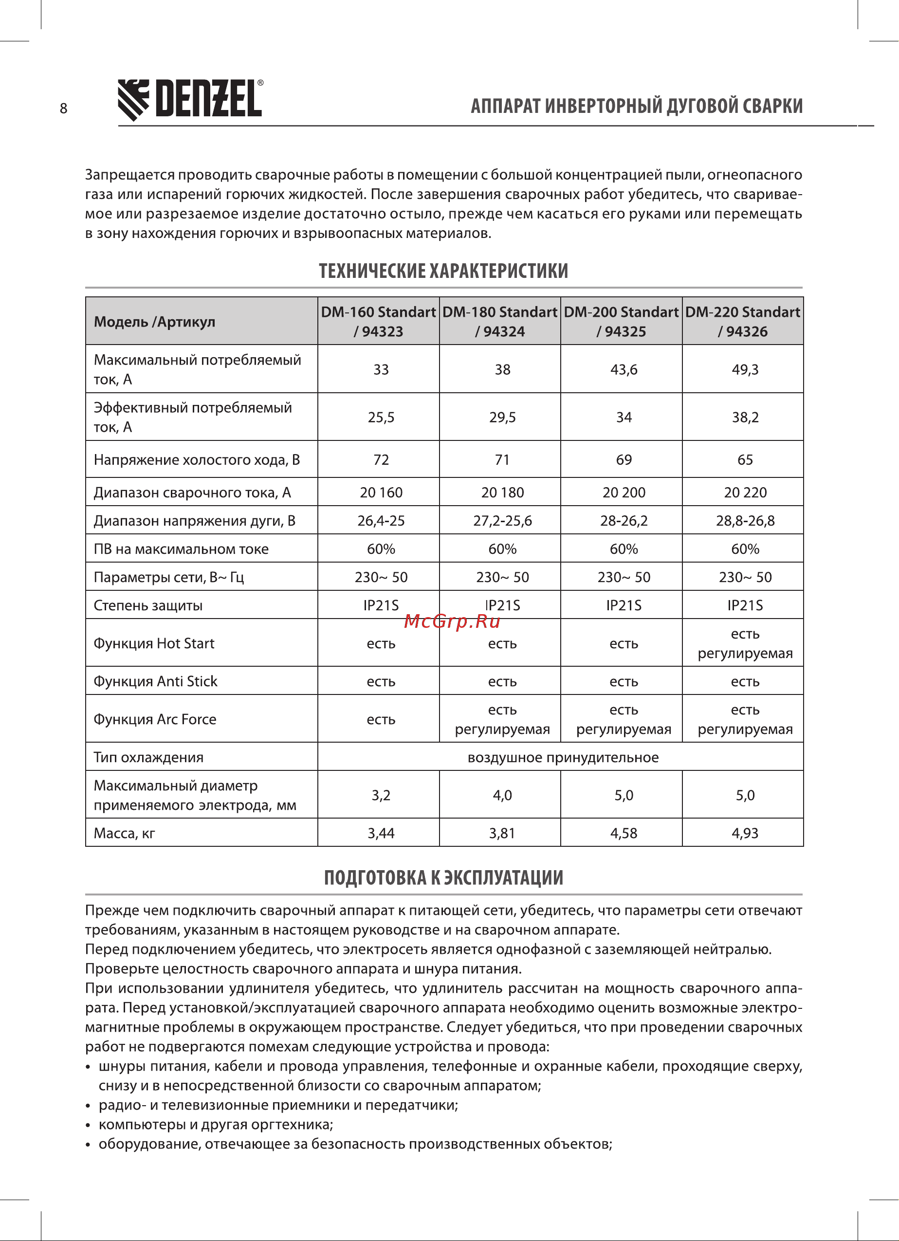 Denzel DM-200 Standart Руководство по эксплуатации онлайн [8/20] 880861