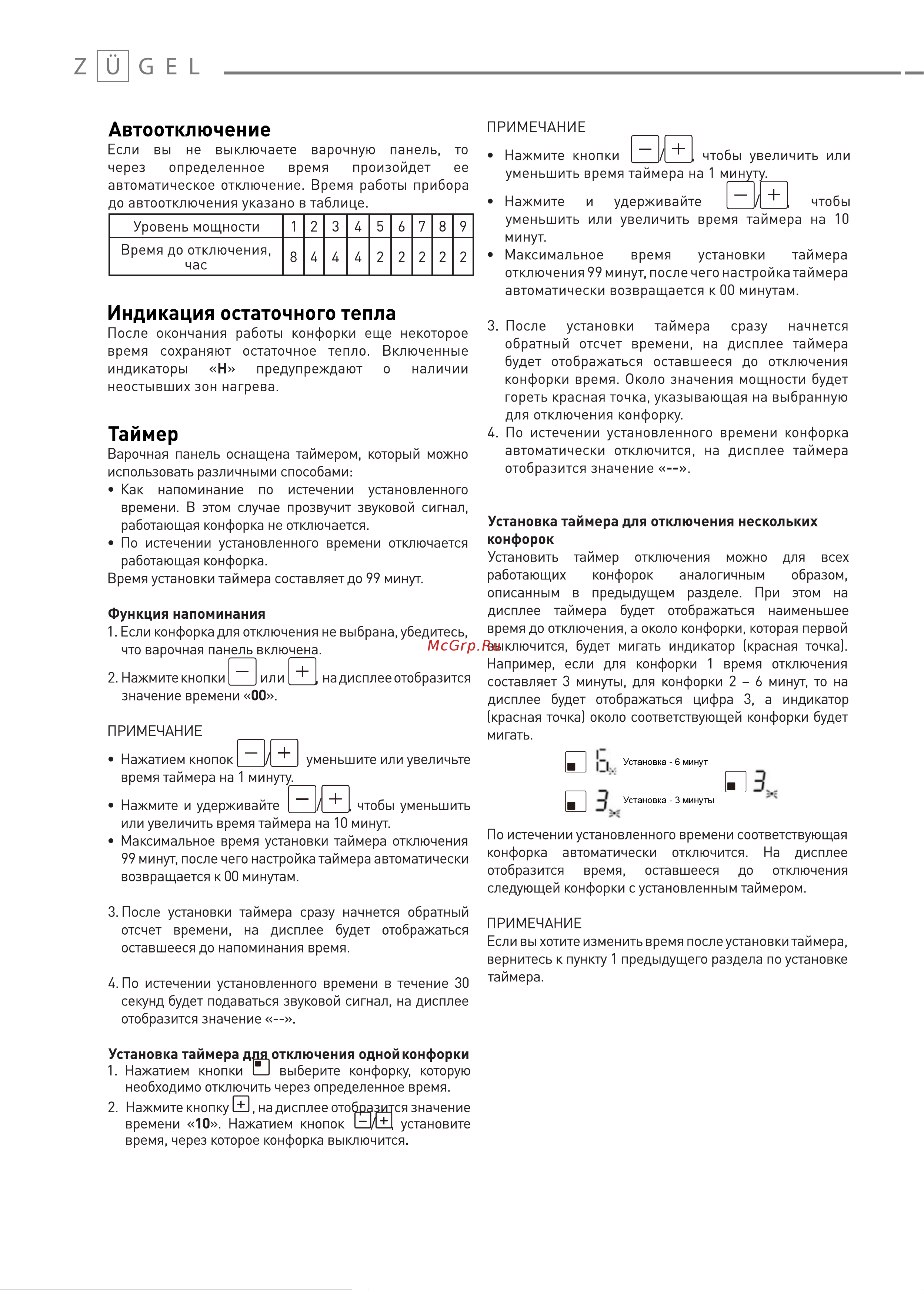 ZUGEL ZEH451B Руководство по эксплуатации онлайн [7/15] 880930