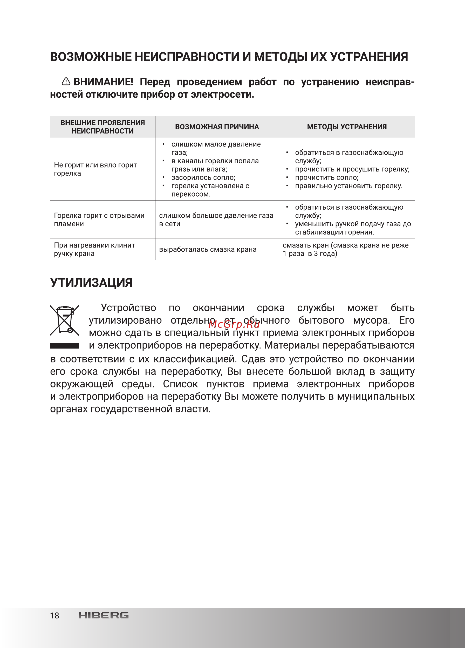 Hiberg VM 4535 B Руководство по эксплуатации онлайн [18/24] 880998