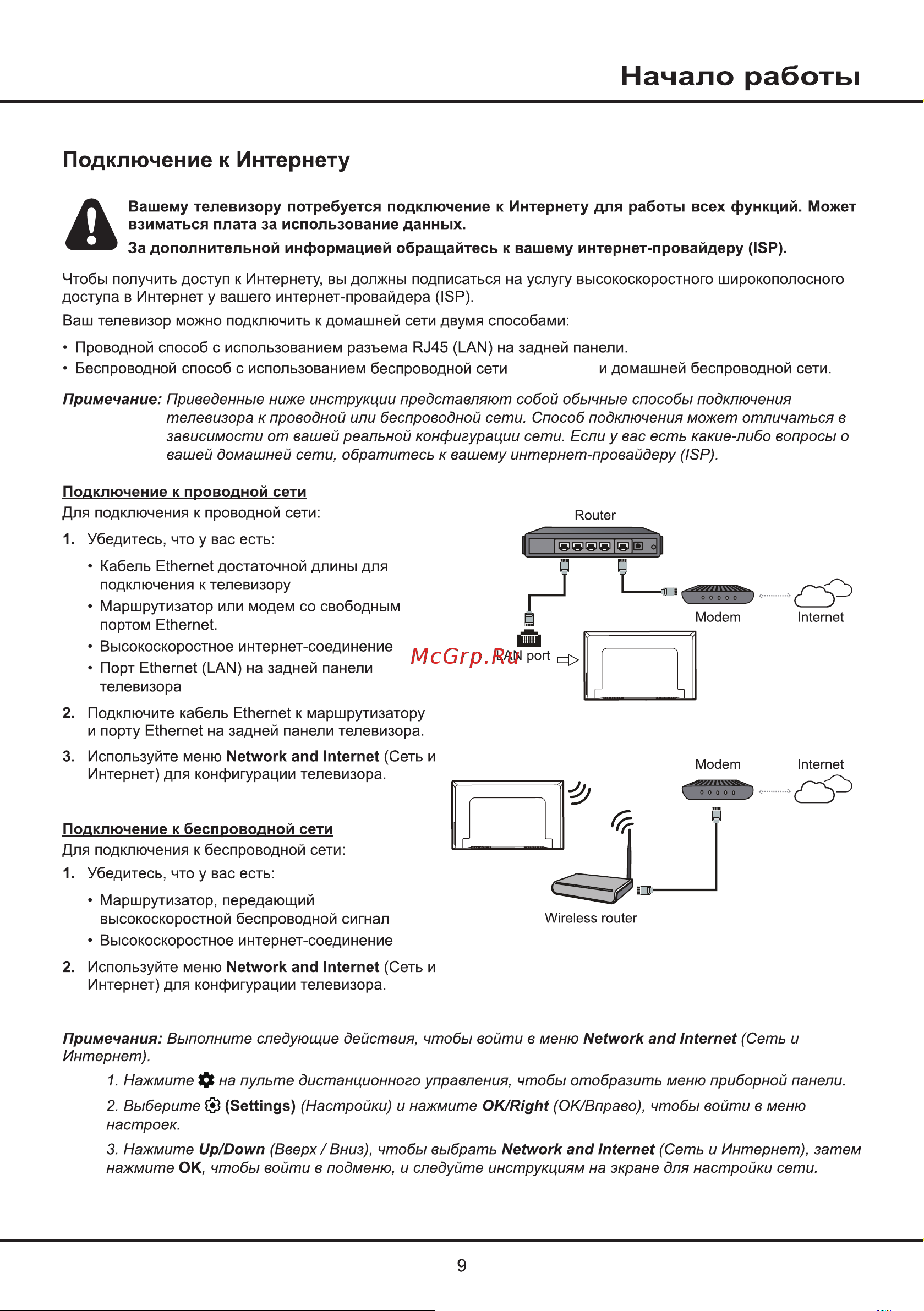 Tcl 55P637 Руководство по эксплуатации онлайн [9/27] 881057