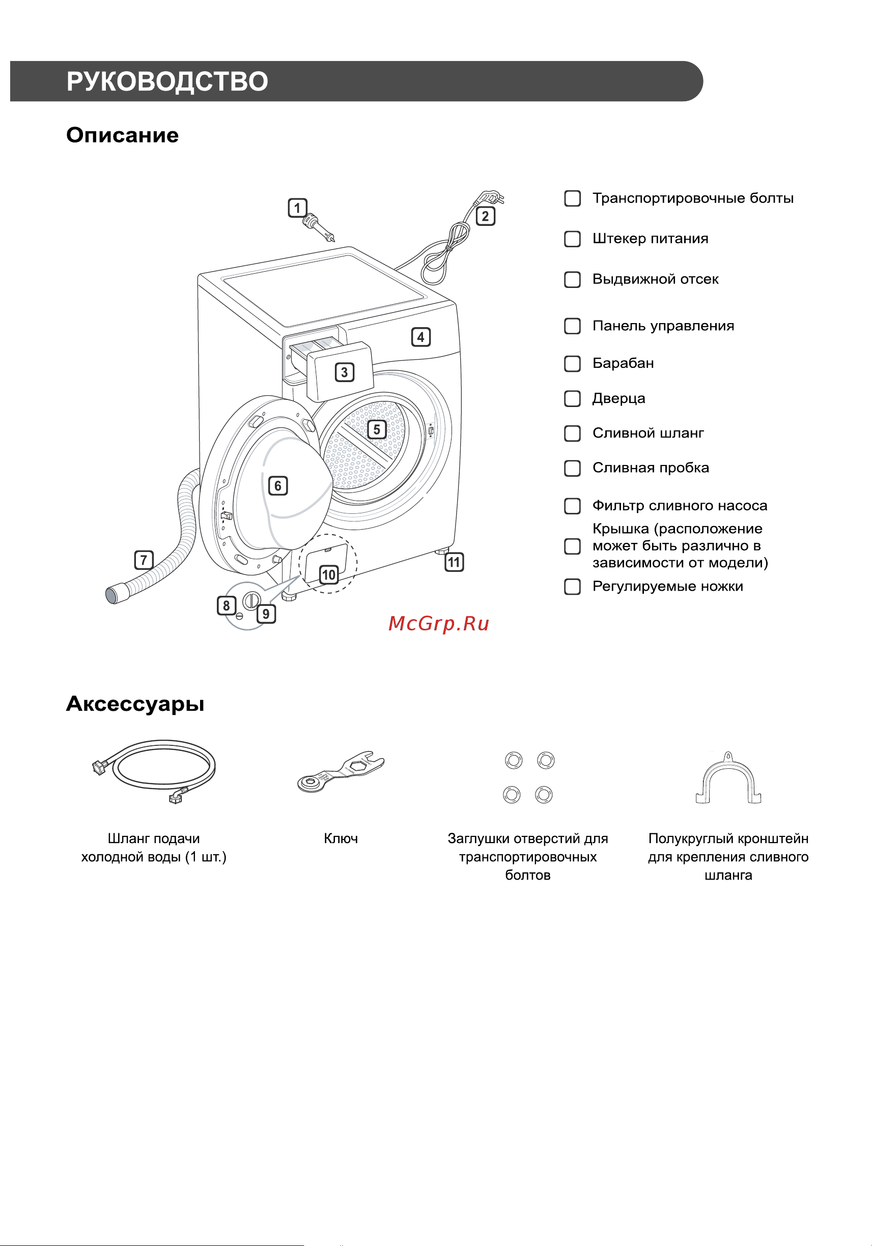 LG F2J3HS8W Руководство по эксплуатации онлайн [9/40] 881385