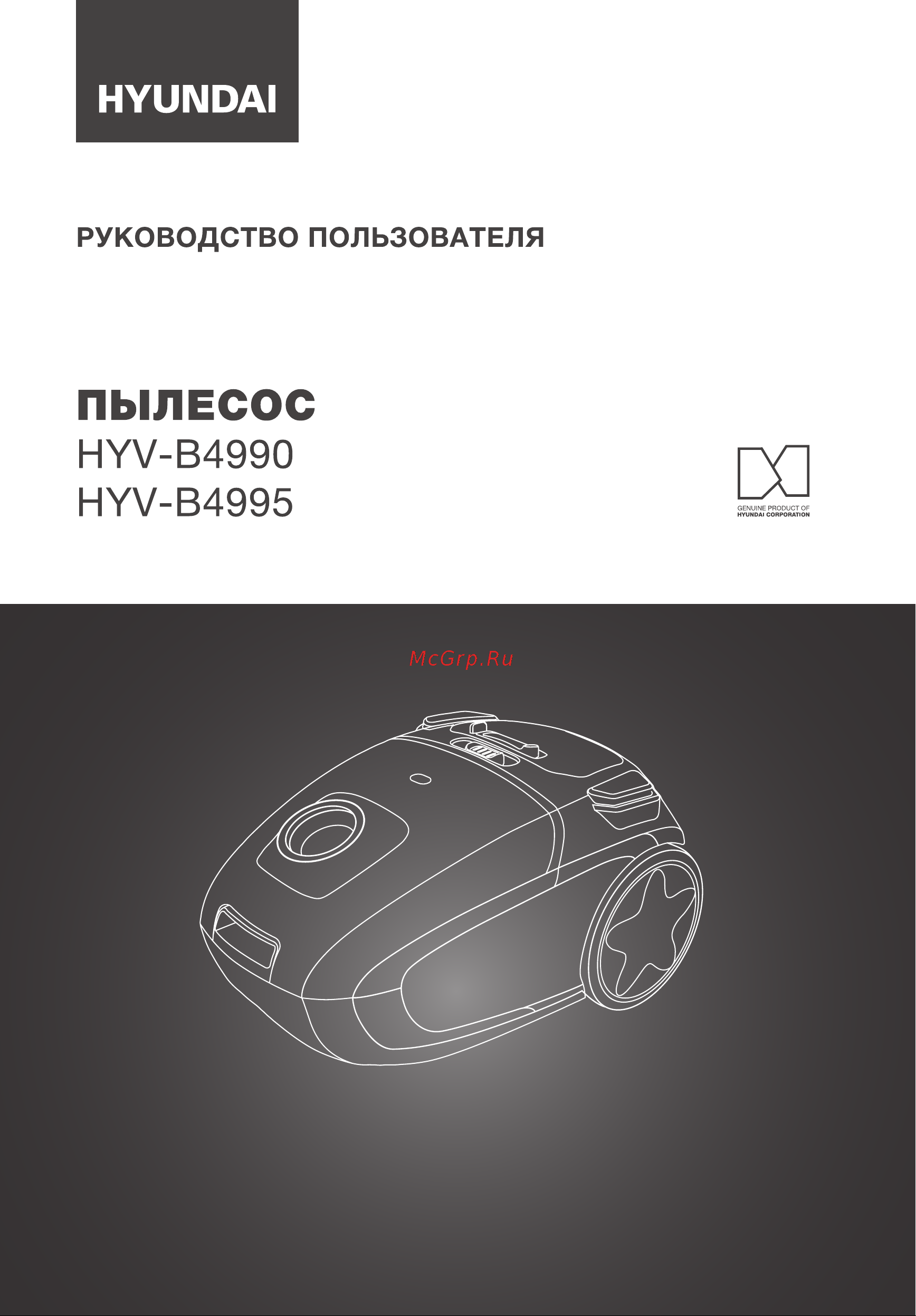Hyundai HYV-B4995 Руководство по эксплуатации онлайн