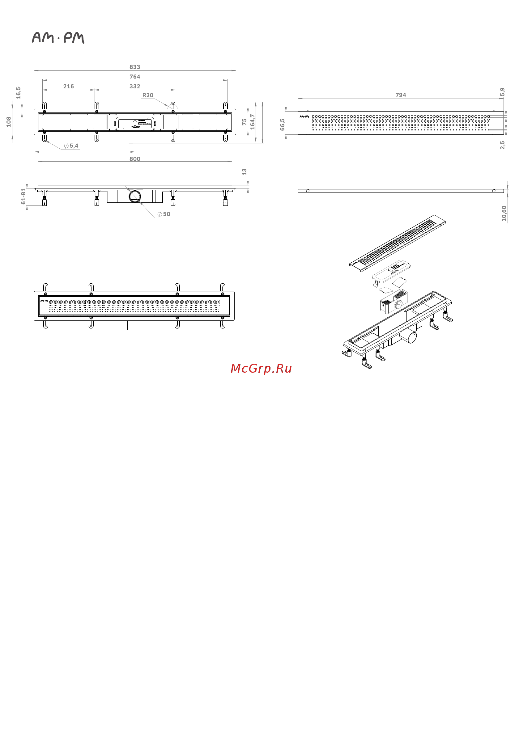 AM.PM W02SC-U11-090-04SB Руководство по эксплуатации онлайн [8/32] 881586