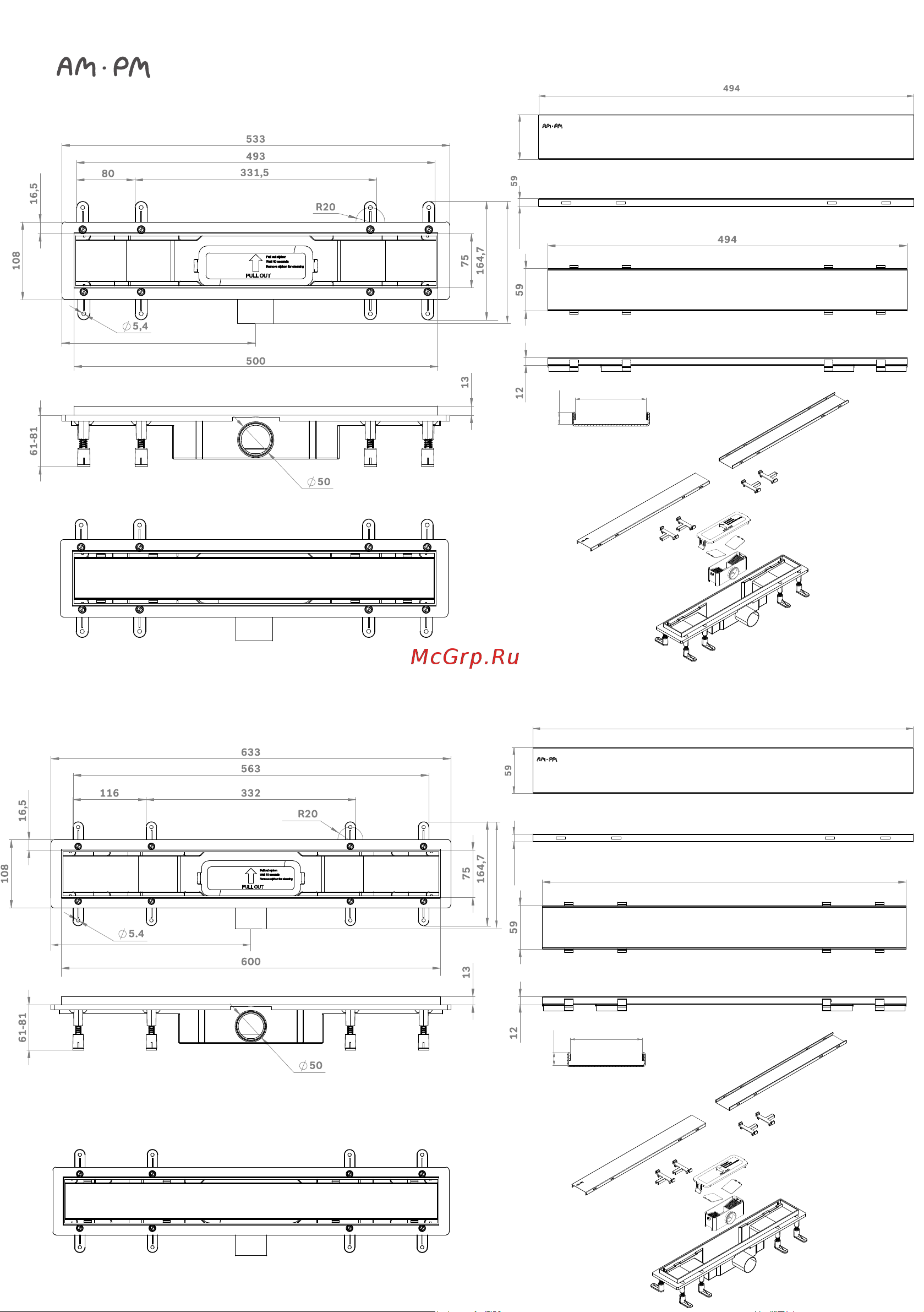 AM.PM W02SC-U11-060-04SB Руководство по эксплуатации онлайн [9/32] 881576