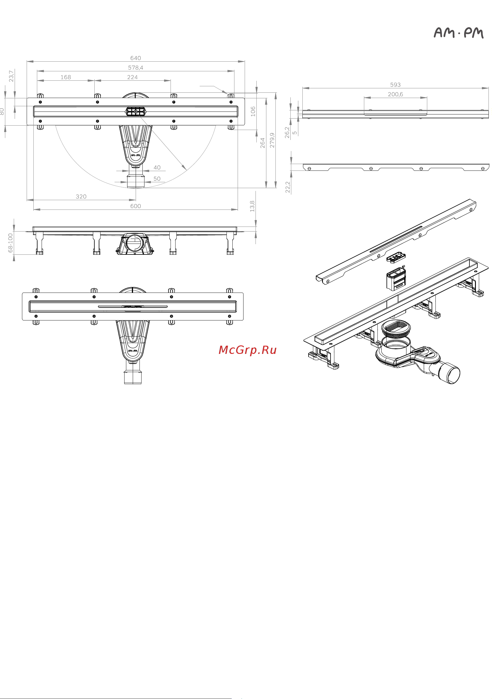 AM.PM W01SC-S11-060-05BM Руководство по эксплуатации онлайн [6/26] 881607