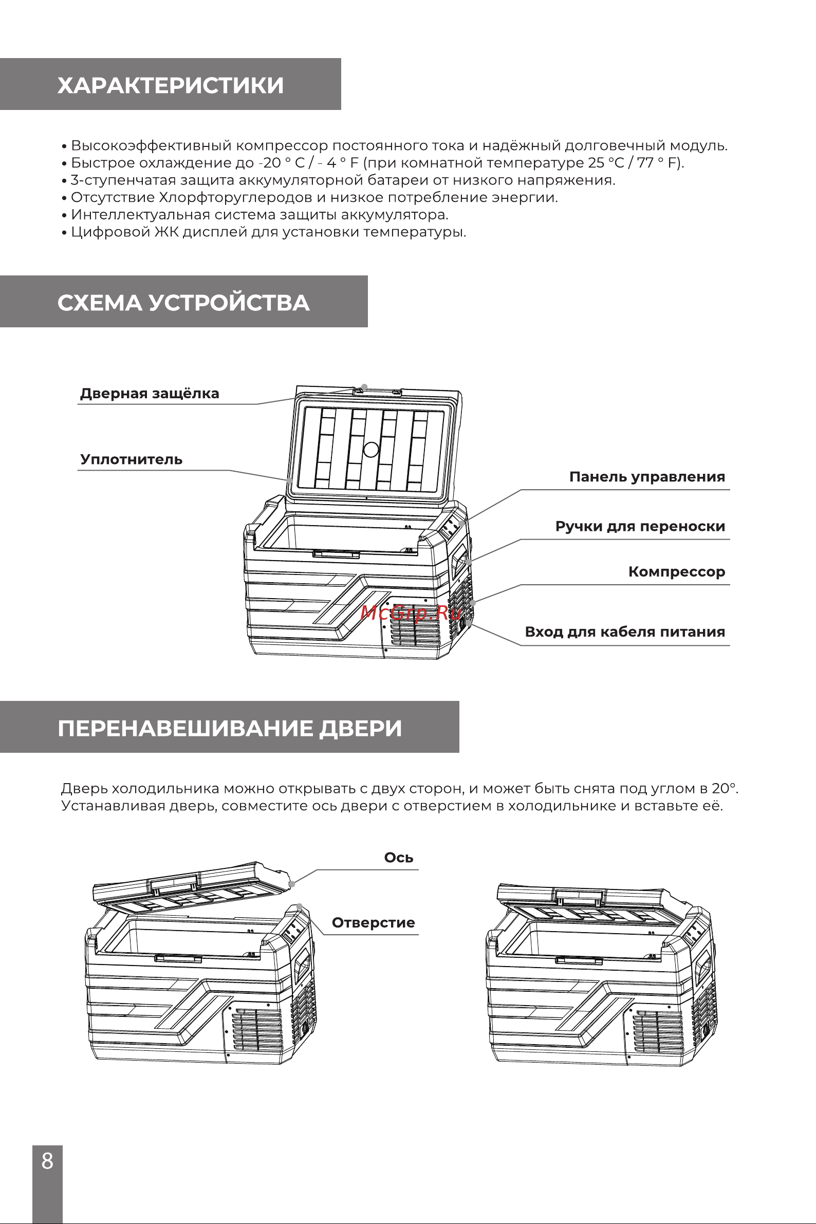 Alpicool NL50 (12/24) Руководство по эксплуатации онлайн [8/16] 881691