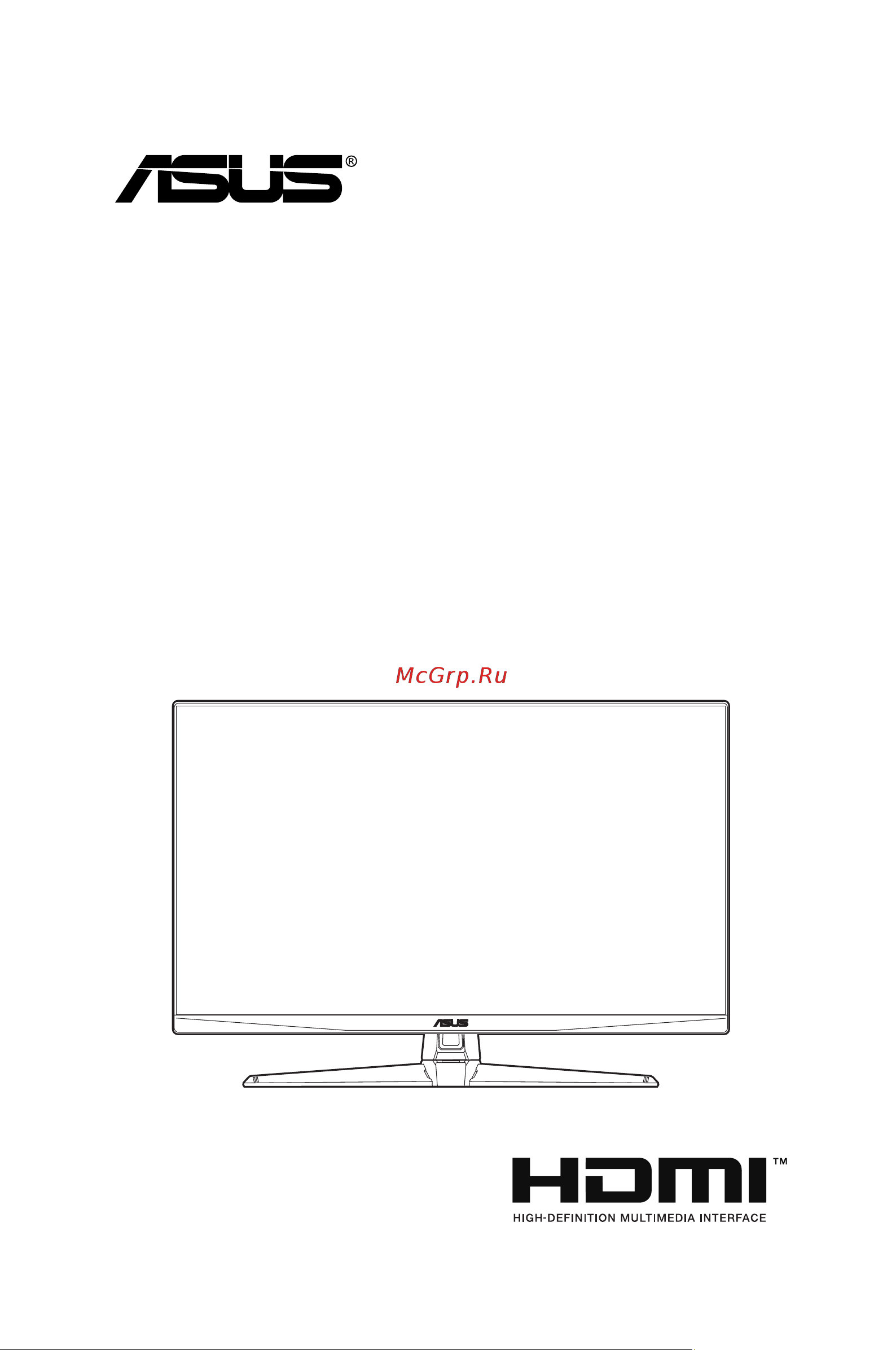 Asus VG27AQA1A Руководство по эксплуатации онлайн