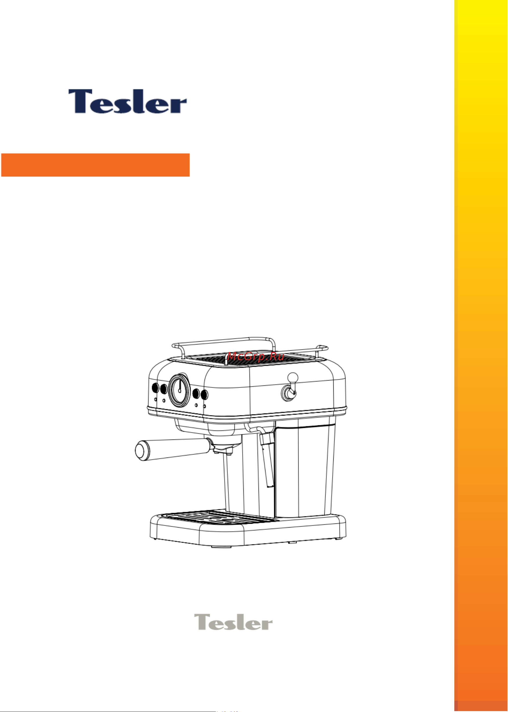 Tesler ECM-245 Grey Руководство по эксплуатации онлайн