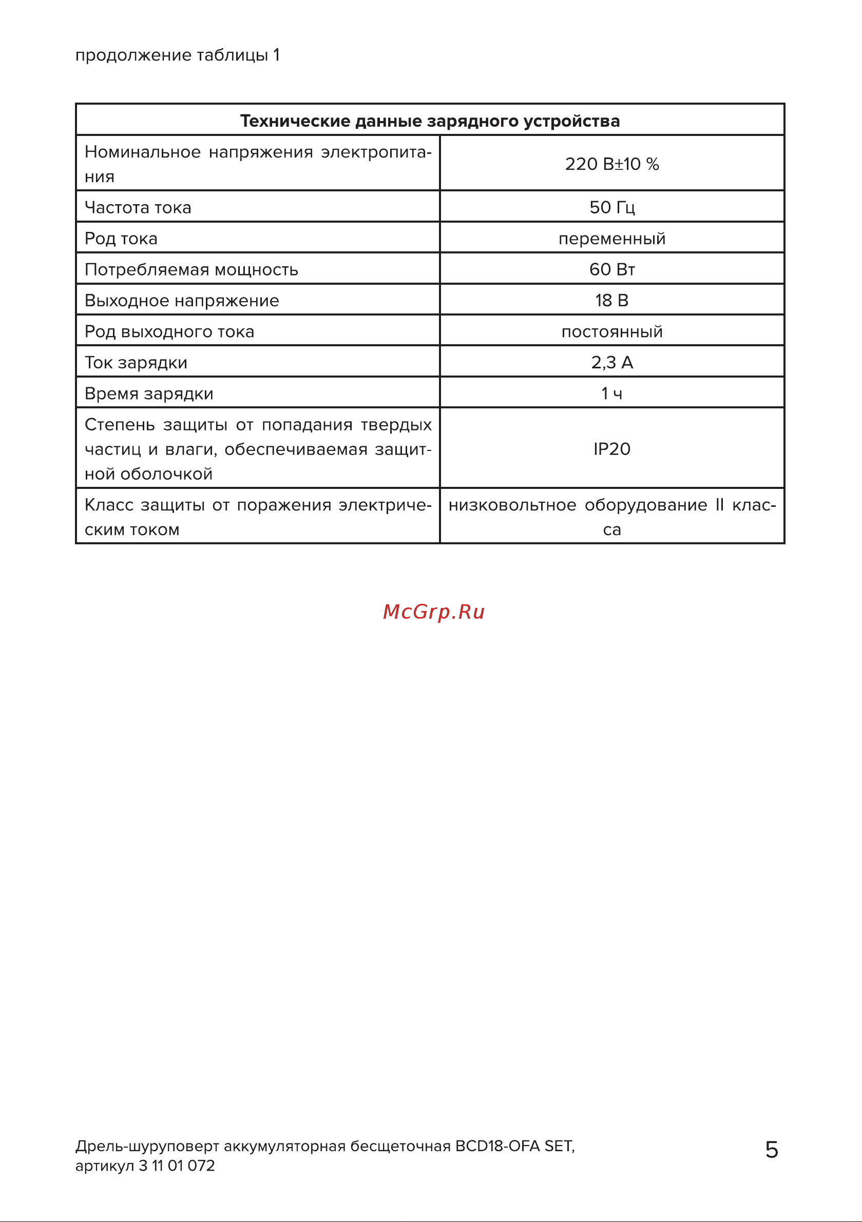 Кратон BCD18-OFA SET Руководство по эксплуатации онлайн [5/34] 882153