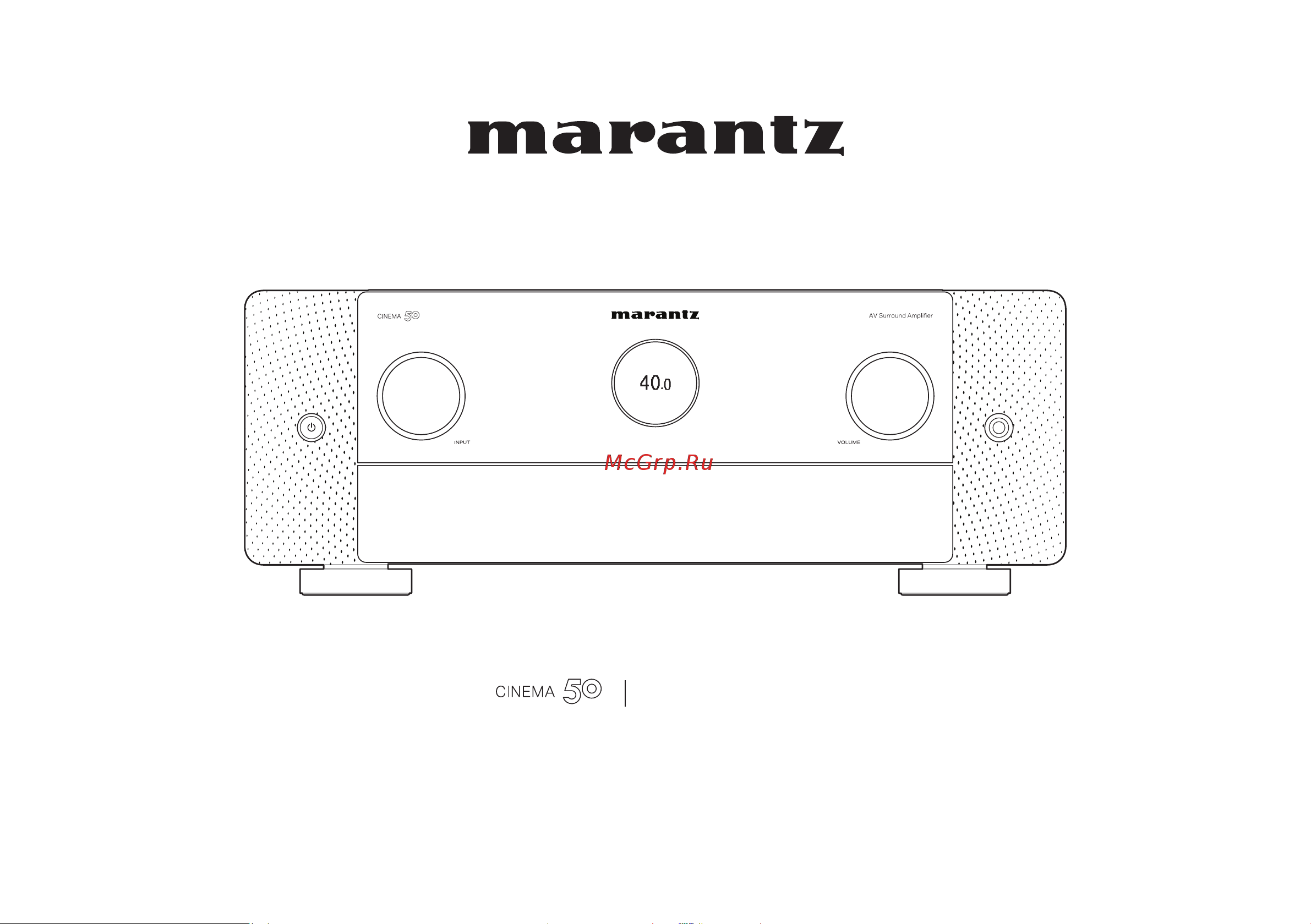 Marantz CINEMA 50 Black Руководство по эксплуатации онлайн