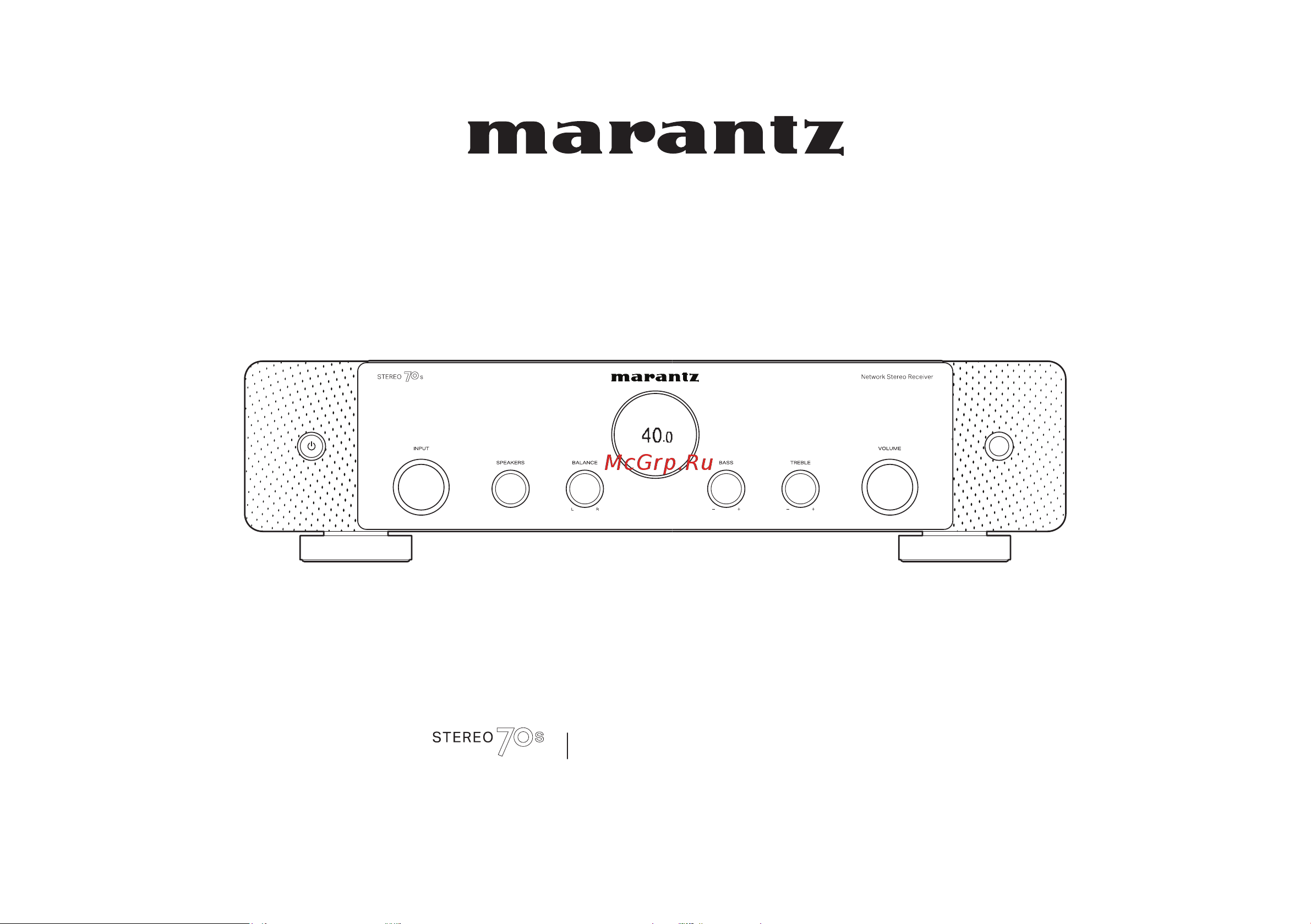 Marantz STEREO 70s Black Руководство по эксплуатации онлайн