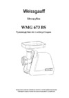 Weissgauff WMG 673 BS Руководство по эксплуатации