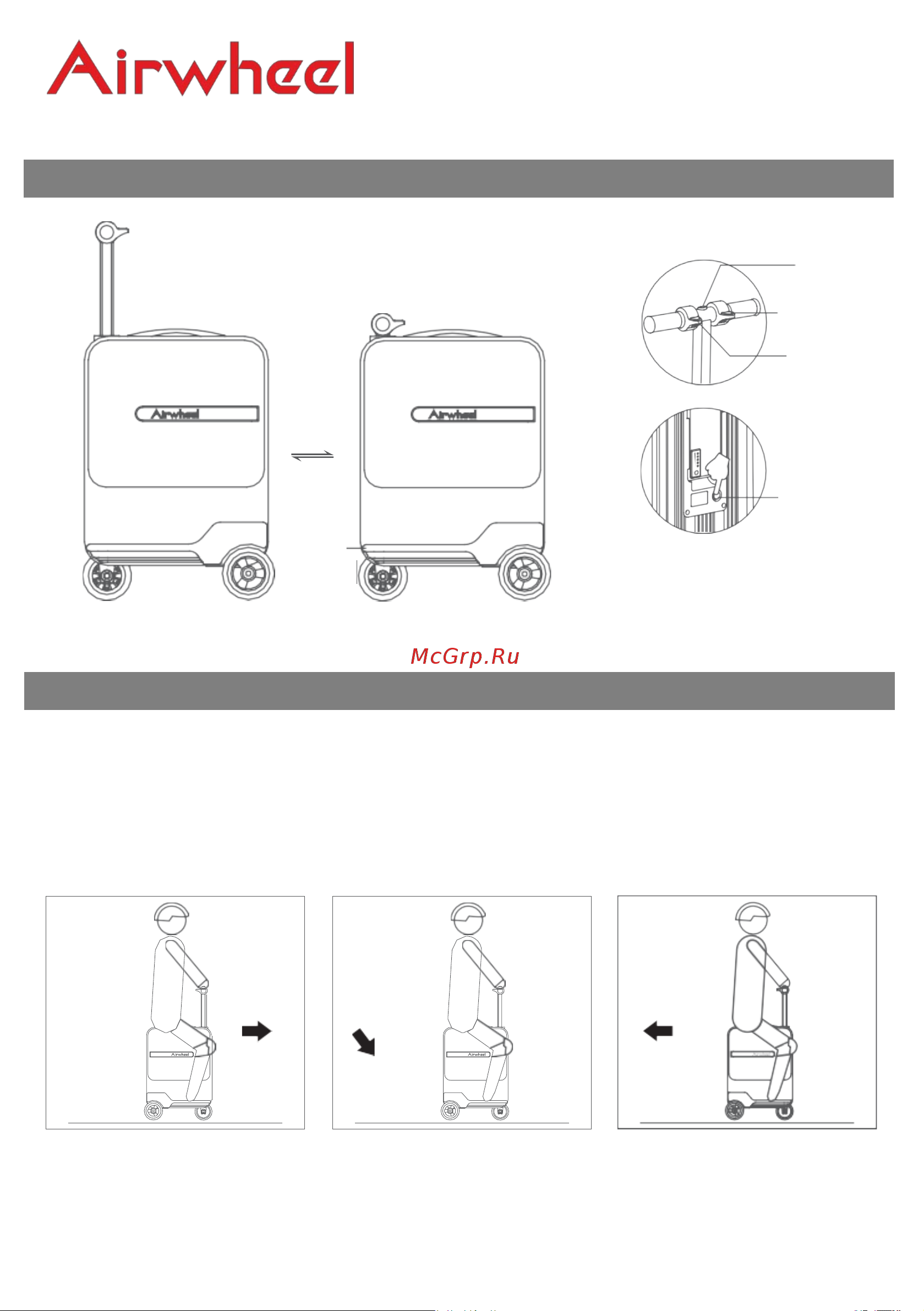 Airwheel SE3SminiT Руководство по эксплуатации онлайн [6/12] 882547