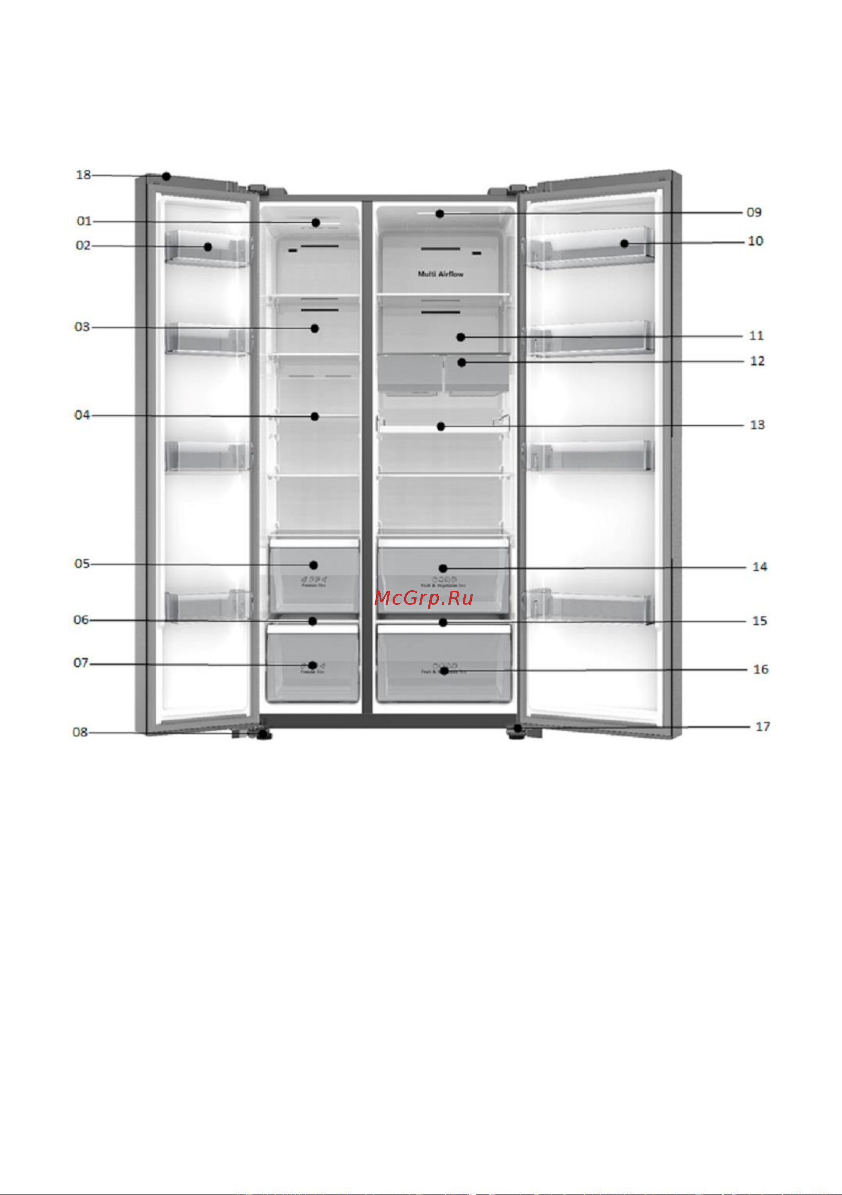 Hisense RS5P668SAF1 Руководство по эксплуатации онлайн [12/57] 882747