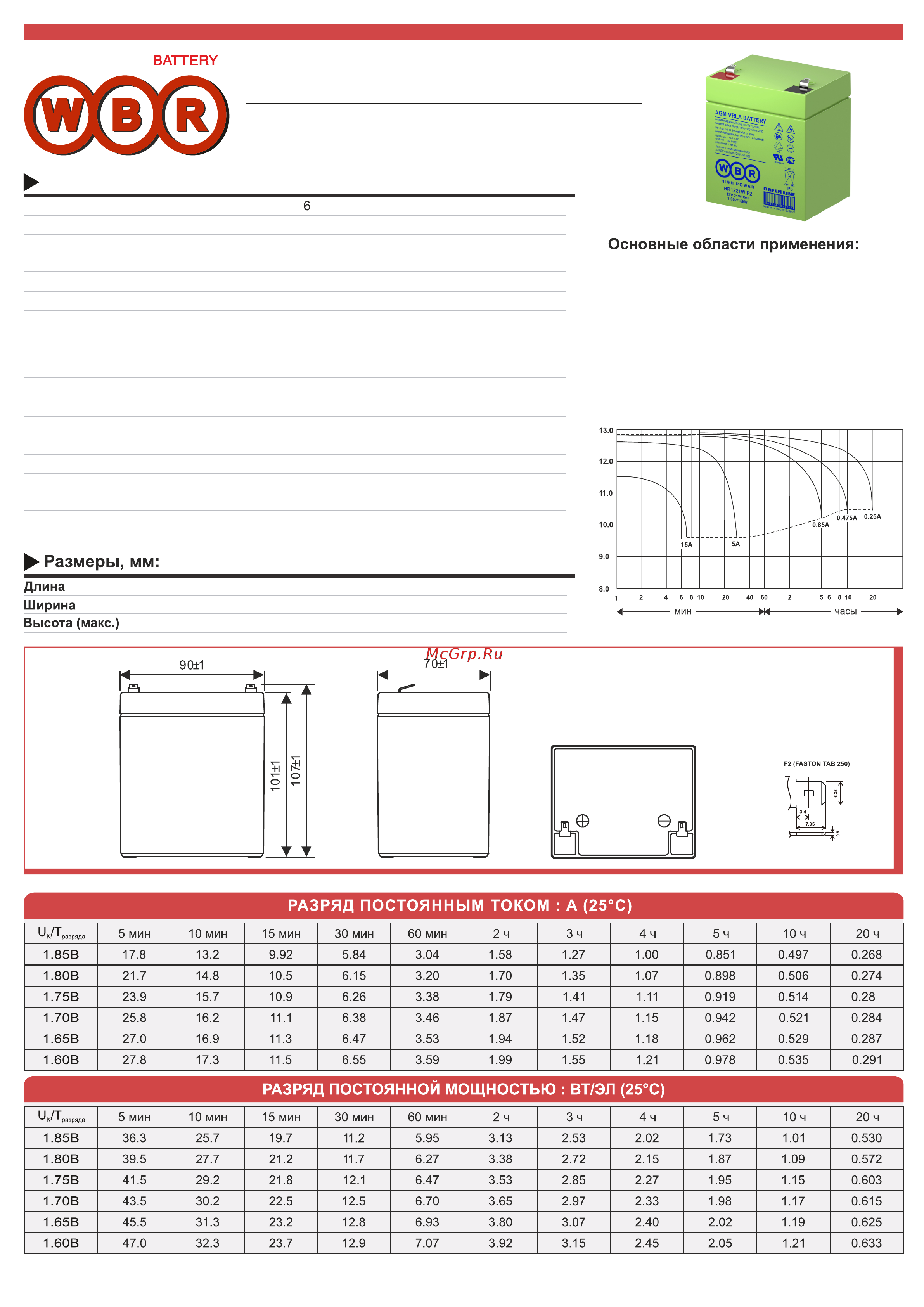 WBR HR1221W F2 Руководство по эксплуатации онлайн