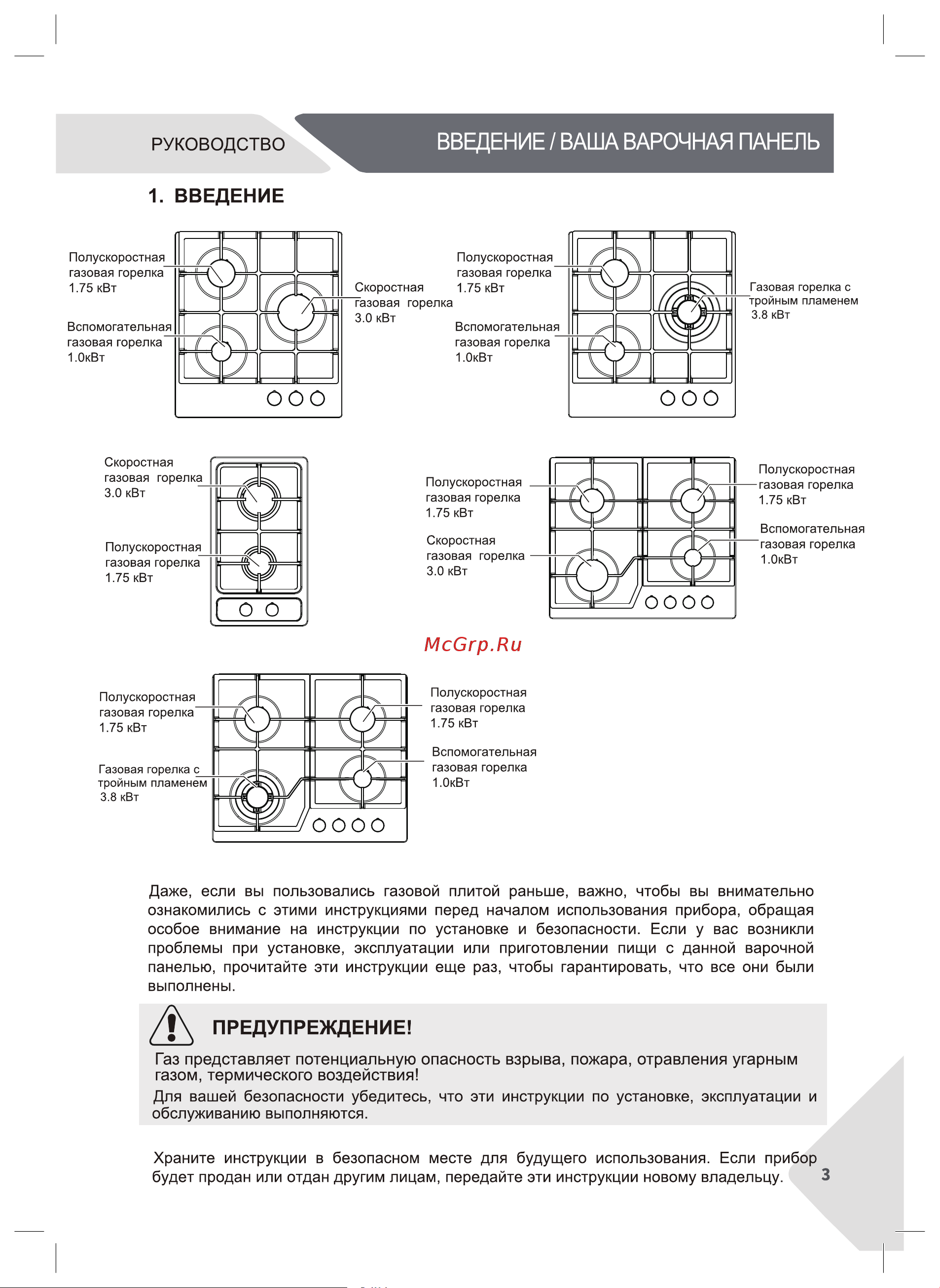Candy CHXG53CNB Руководство по эксплуатации онлайн [3/28] 882835
