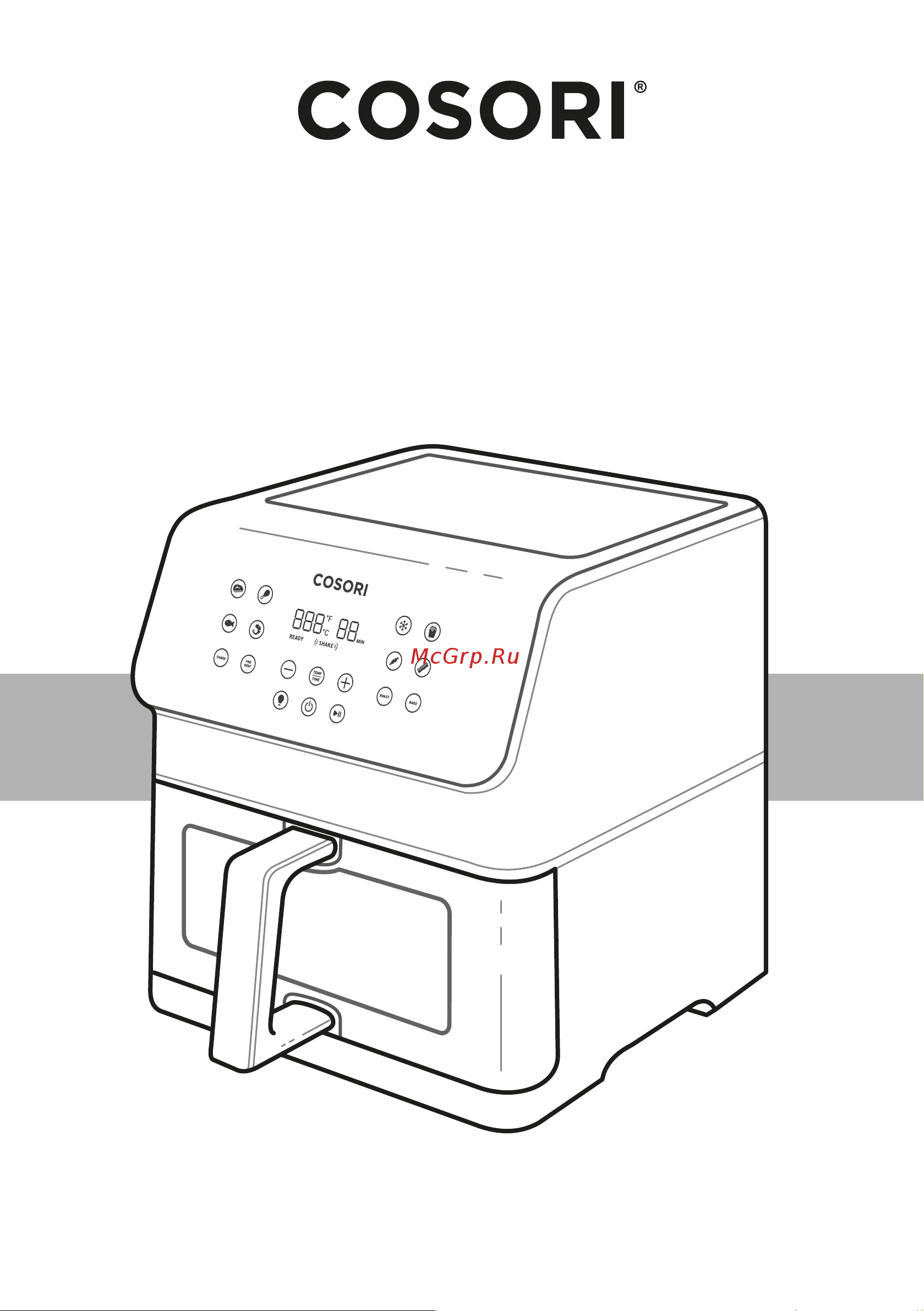 COSORI Premium II Plus Air Fryer CAF-P652-KEU Руководство по эксплуатации онлайн