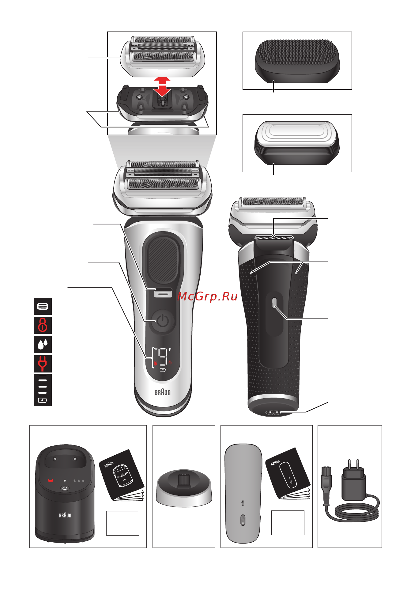 Braun Pro+ 9577 Руководство по эксплуатации онлайн [3/67] 890471