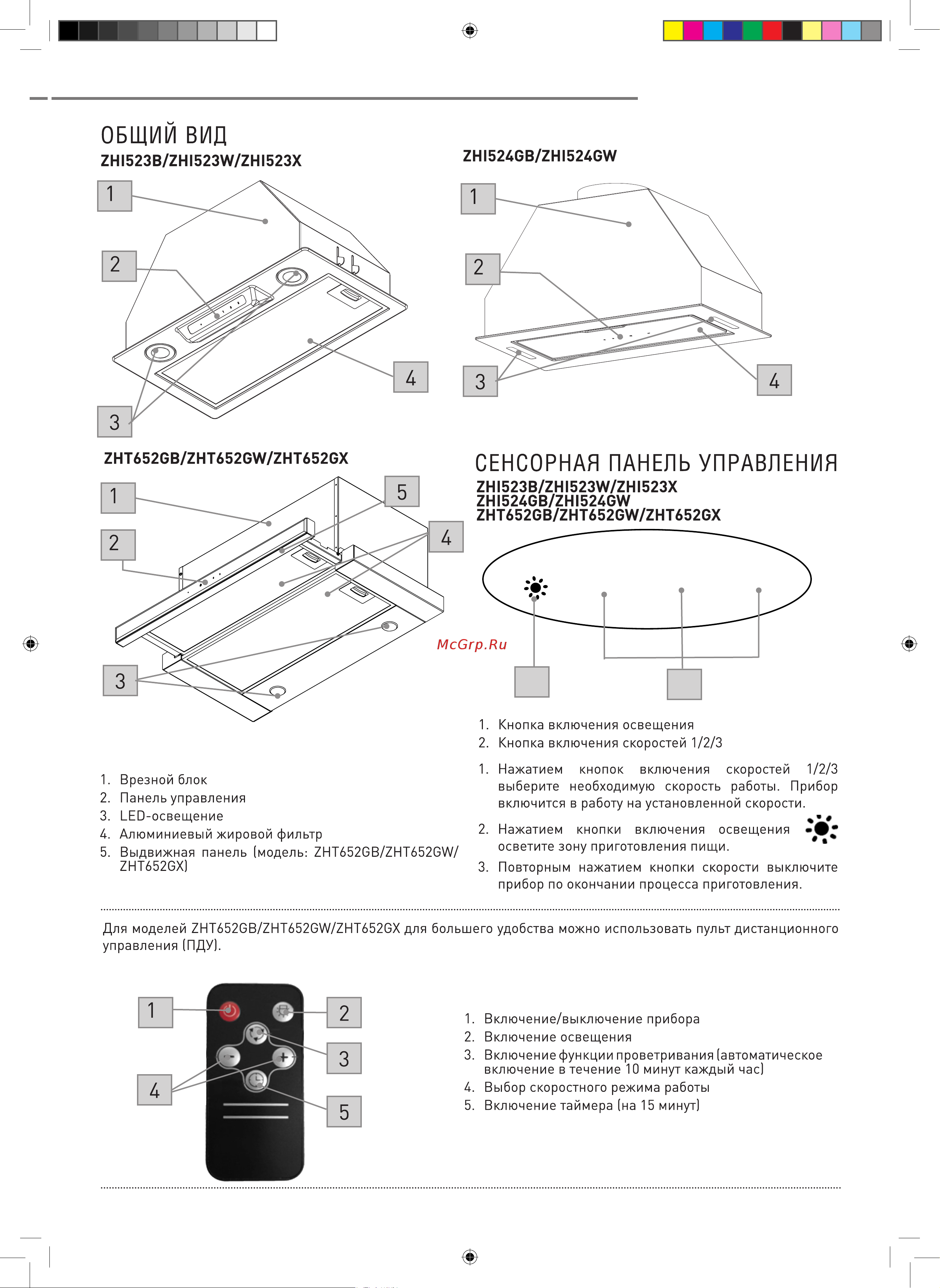 ZUGEL ZHI523X Руководство по эксплуатации онлайн [7/18] 883370