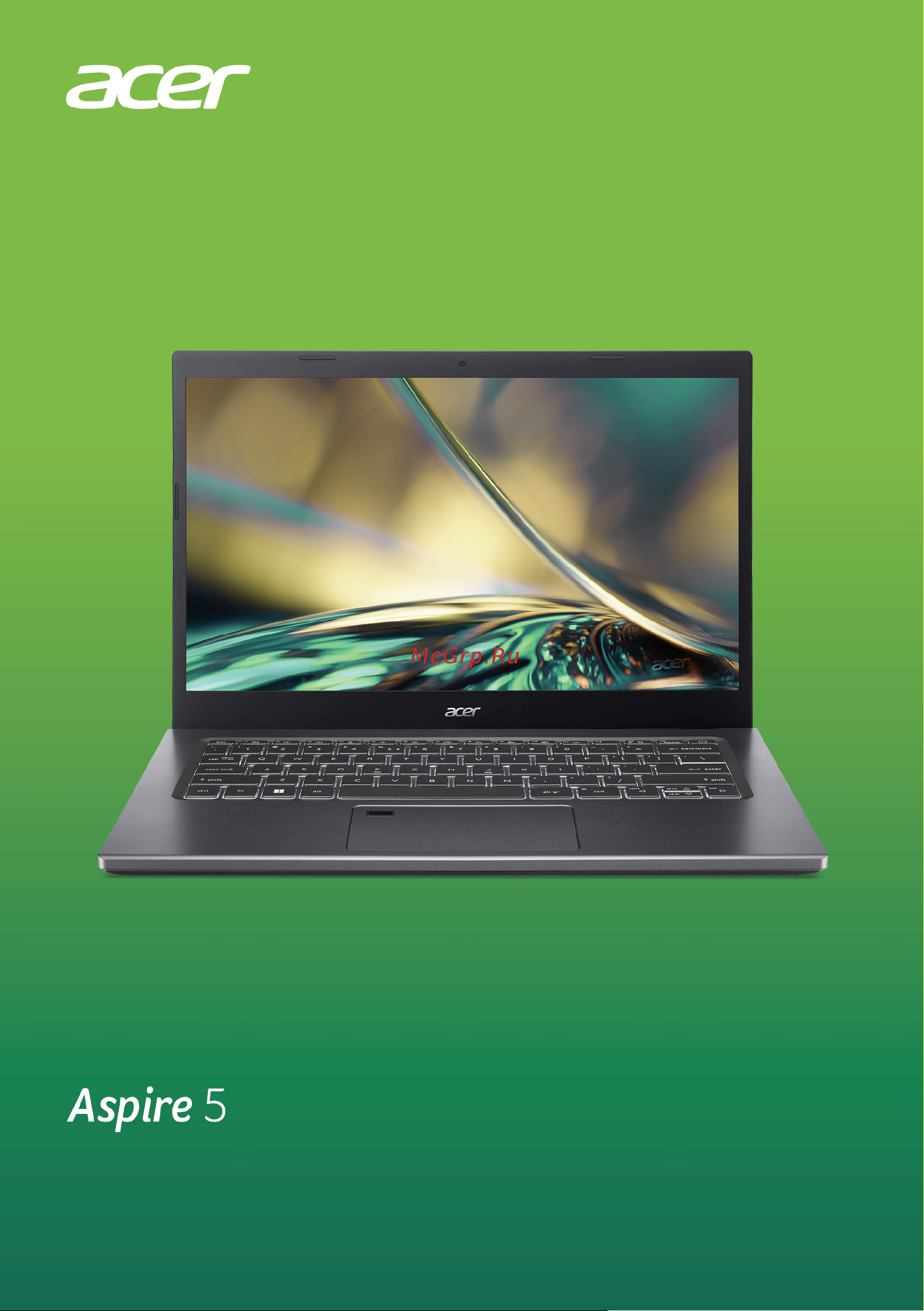 Acer Aspire 5 A514-55-75X0 NX.K5DER.004 Руководство по эксплуатации онлайн