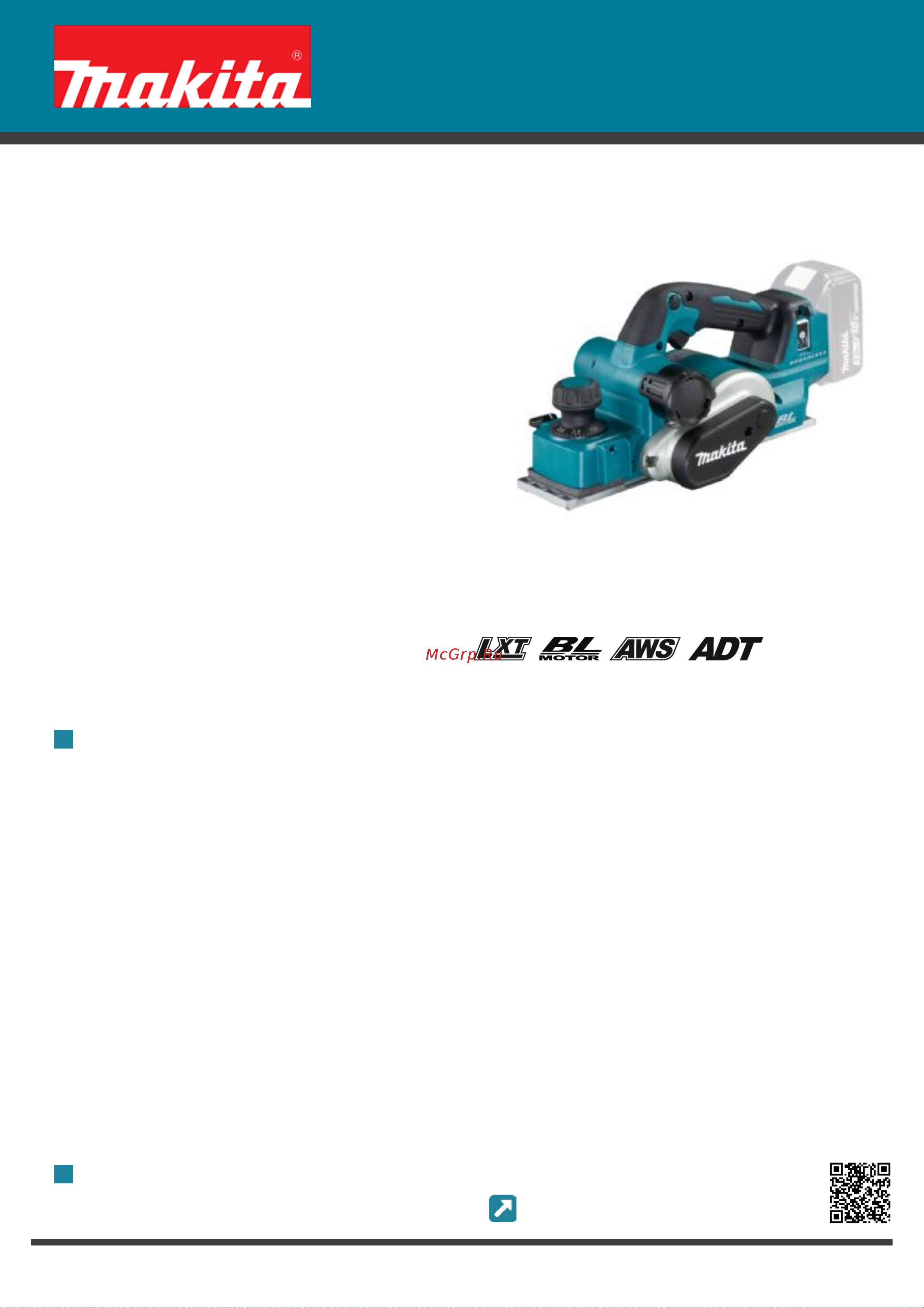 Makita DKP181ZU Руководство по эксплуатации онлайн