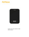 FUTULA Kitchen Scale 5 Black Руководство по эксплуатации