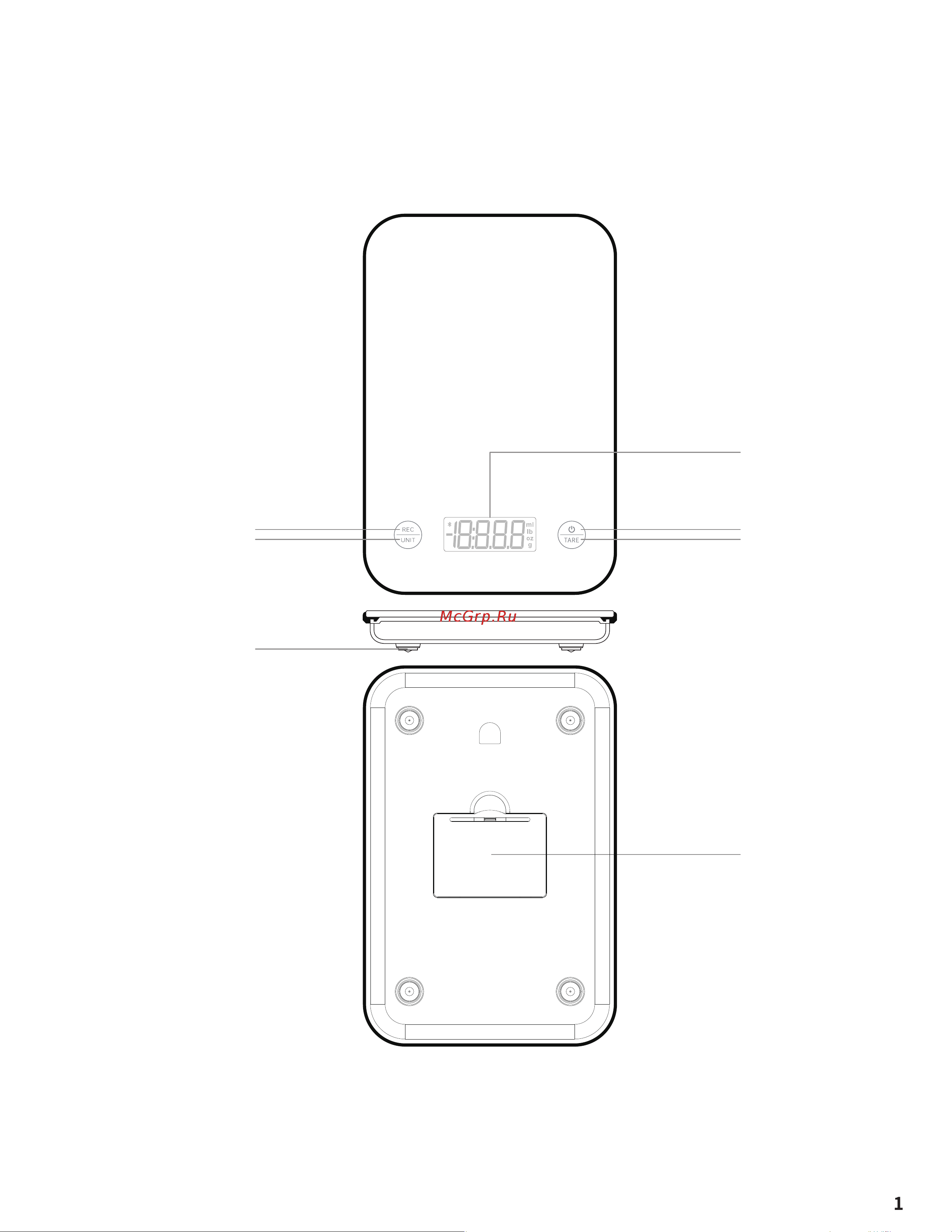 FUTULA Kitchen Scale 5 Black Руководство по эксплуатации онлайн [2/7] 883622