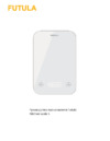 FUTULA Kitchen Scale 5 White Руководство по эксплуатации