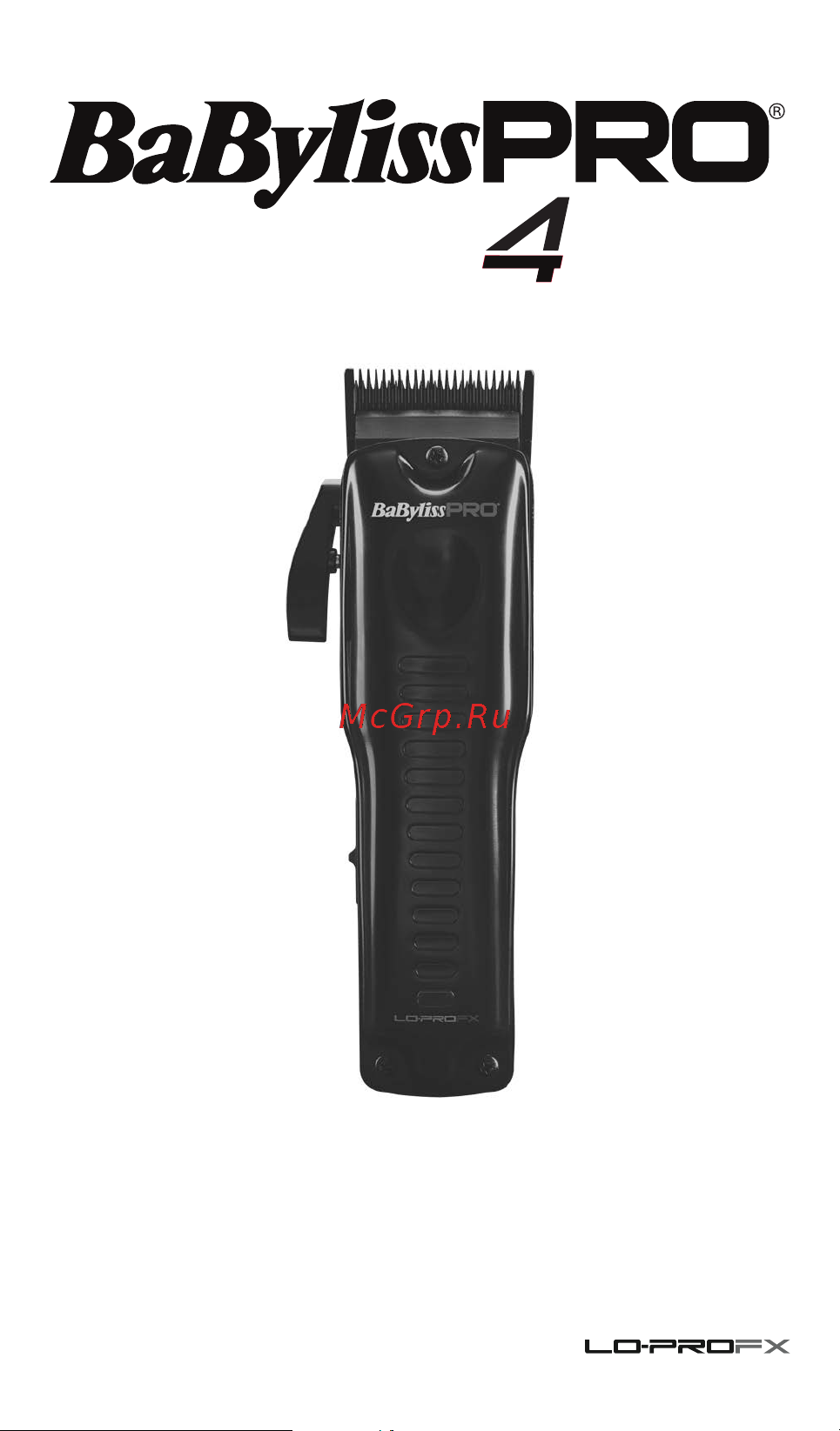 BaByliss Pro lo-profx FX825GE Руководство по эксплуатации онлайн