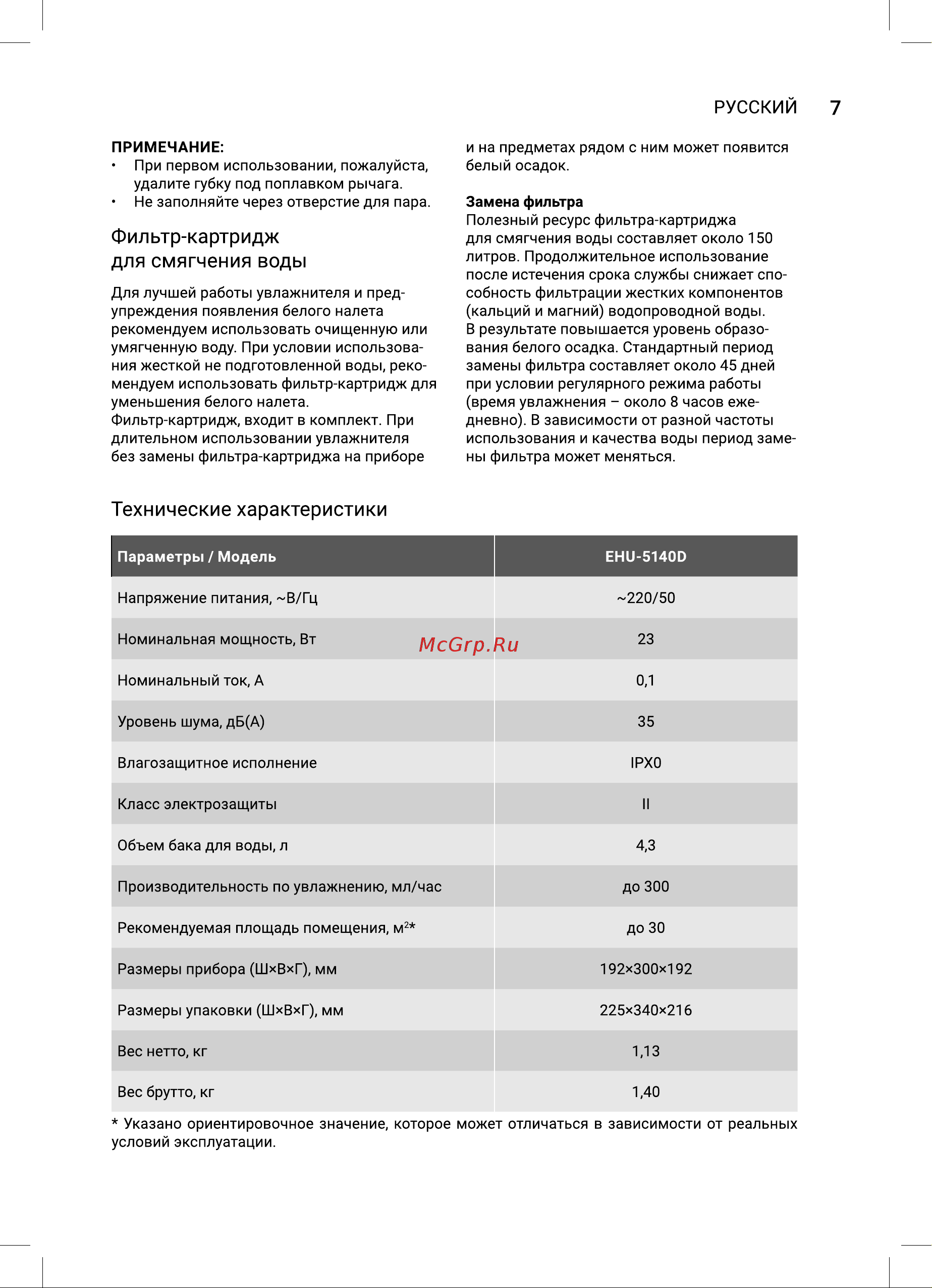 Electrolux EHU-5140D Руководство по эксплуатации онлайн [7/24] 883882