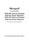 Weissgauff WFD 587 NoFrost Premium Water Dispenser Руководство по эксплуатации