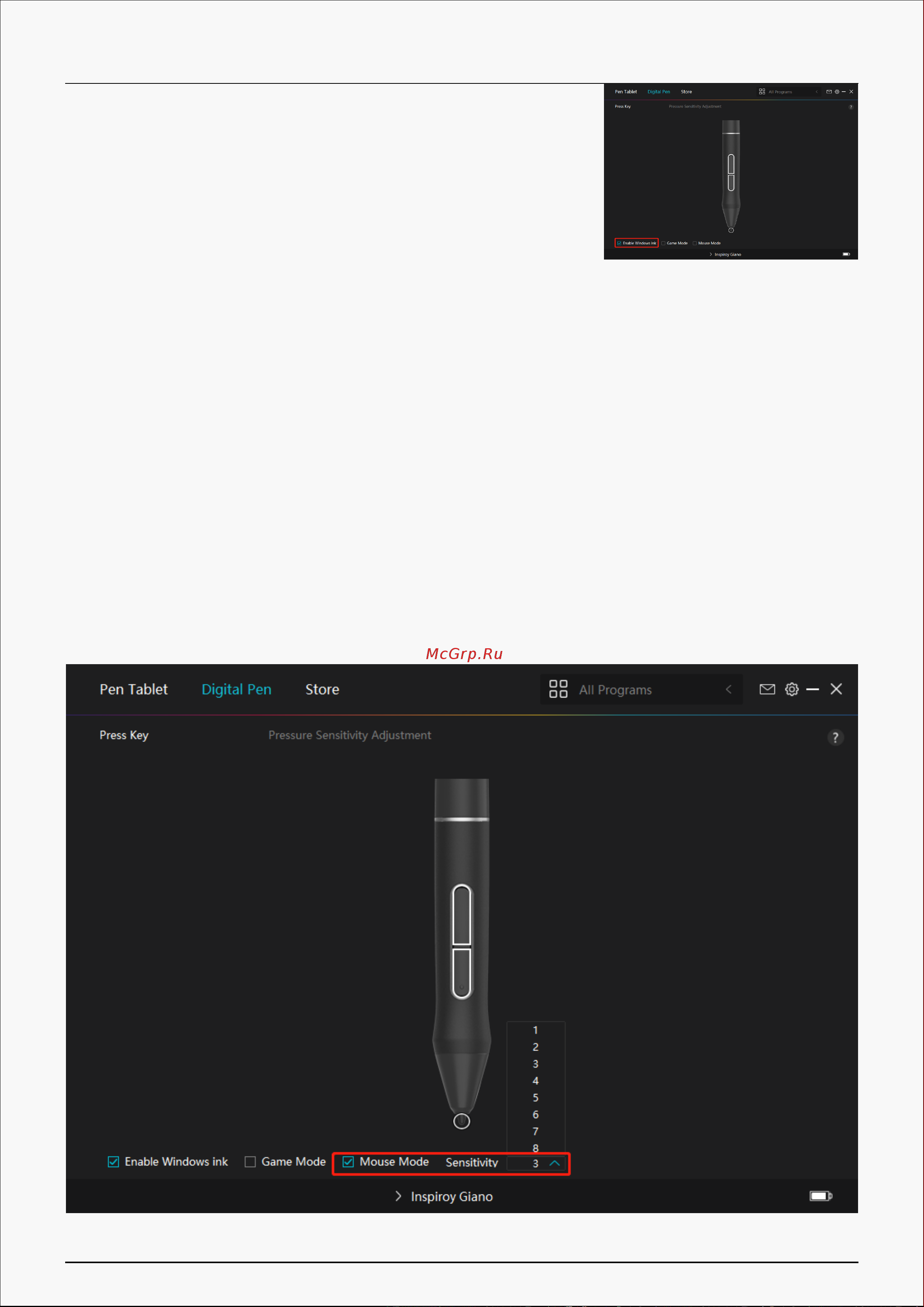 Huion Inspiroy Giano G930L Руководство по эксплуатации онлайн [34/43] 883999