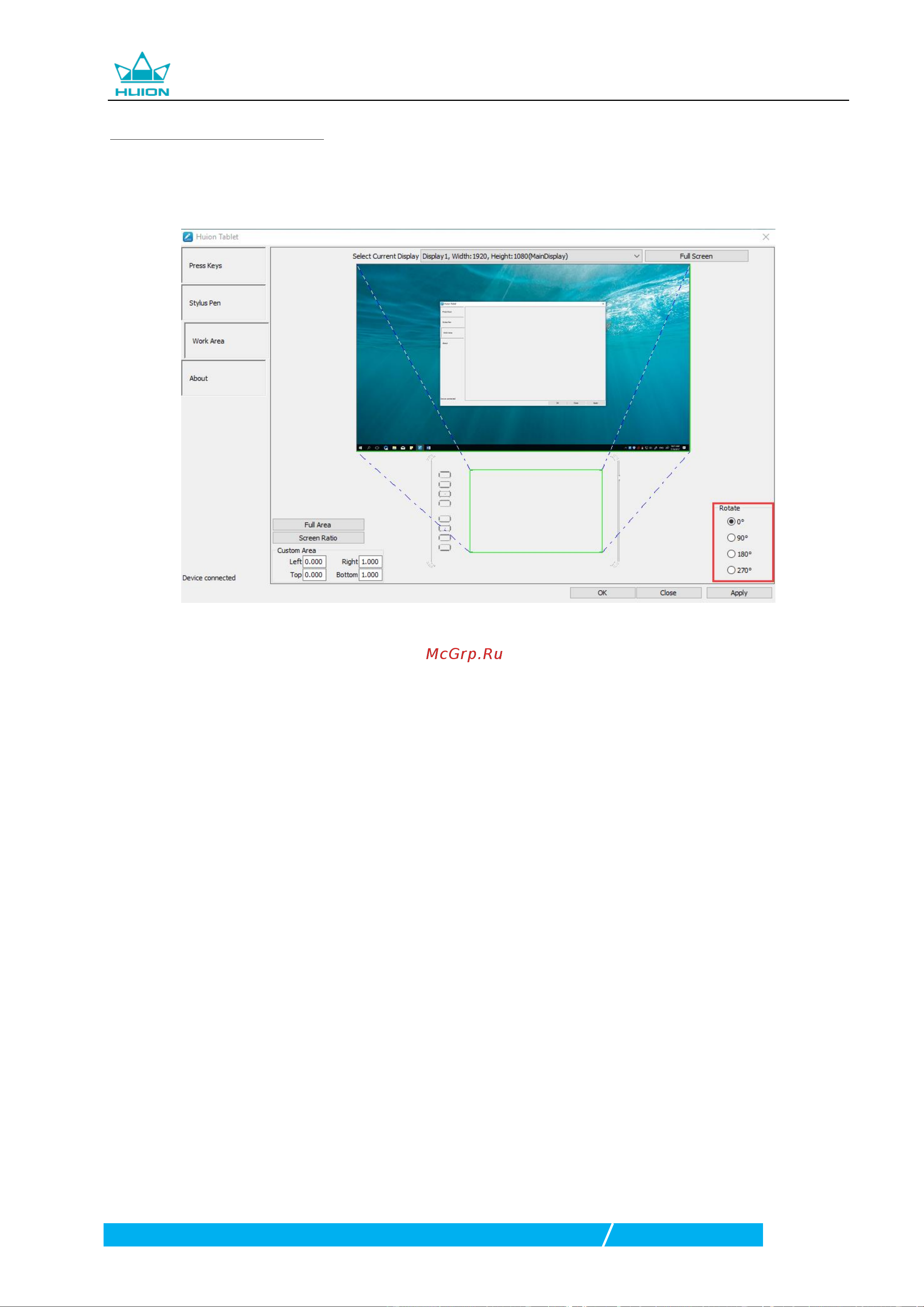 Huion H641P Black Руководство по эксплуатации онлайн [12/18] 884007