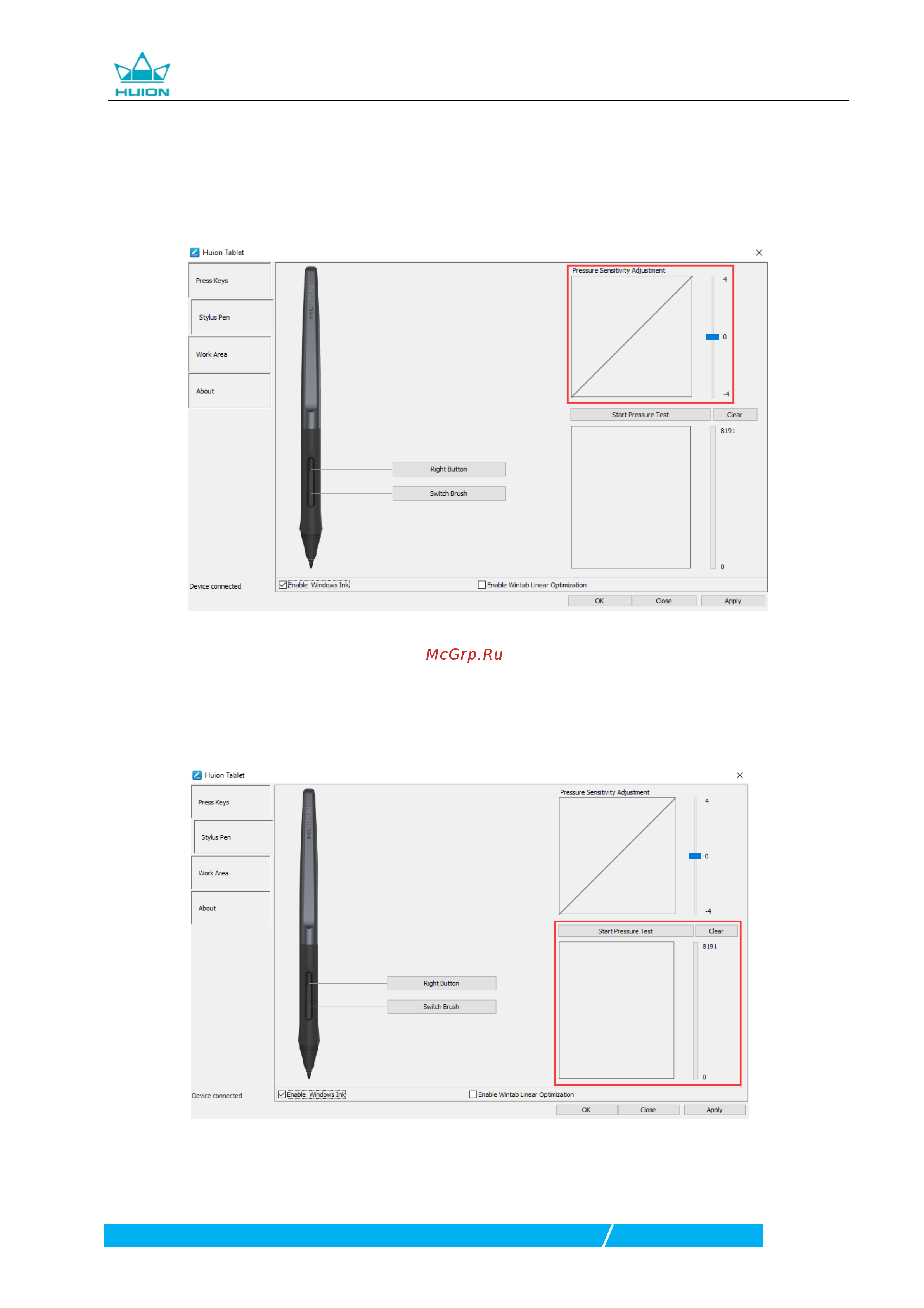 Huion H641P Black Руководство по эксплуатации онлайн [14/18] 884007