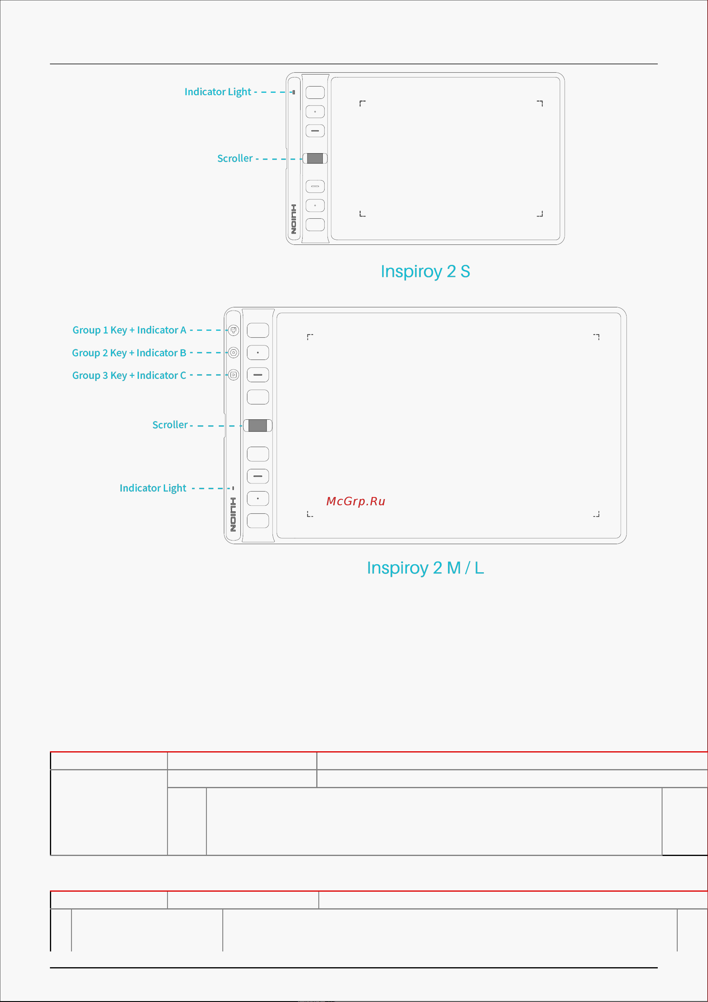 Huion Inspiroy 2 M H951P Green (H951P Green) Руководство по эксплуатации онлайн [3/48] 887843