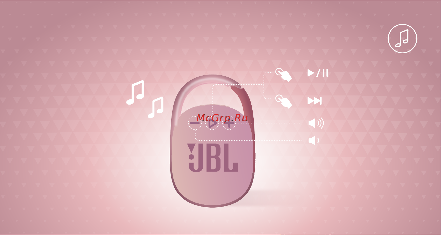 JBL Clip 4 красный Руководство по эксплуатации онлайн [4/18] 884051