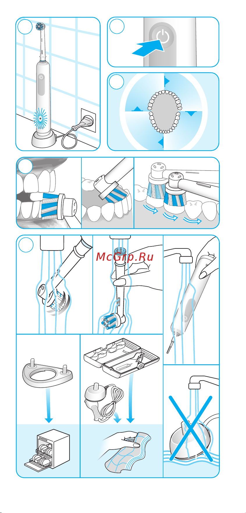 Oral-B Pro 1 (D305.513.3) Руководство по эксплуатации онлайн [5/103] 901543