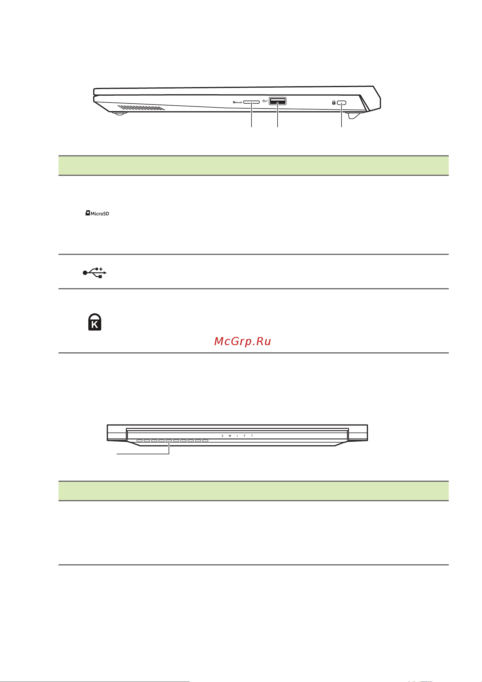 Acer Swift X SFX14-72G-72DH NX.KTUCD.001 Руководство по эксплуатации онлайн [20/104] 884549