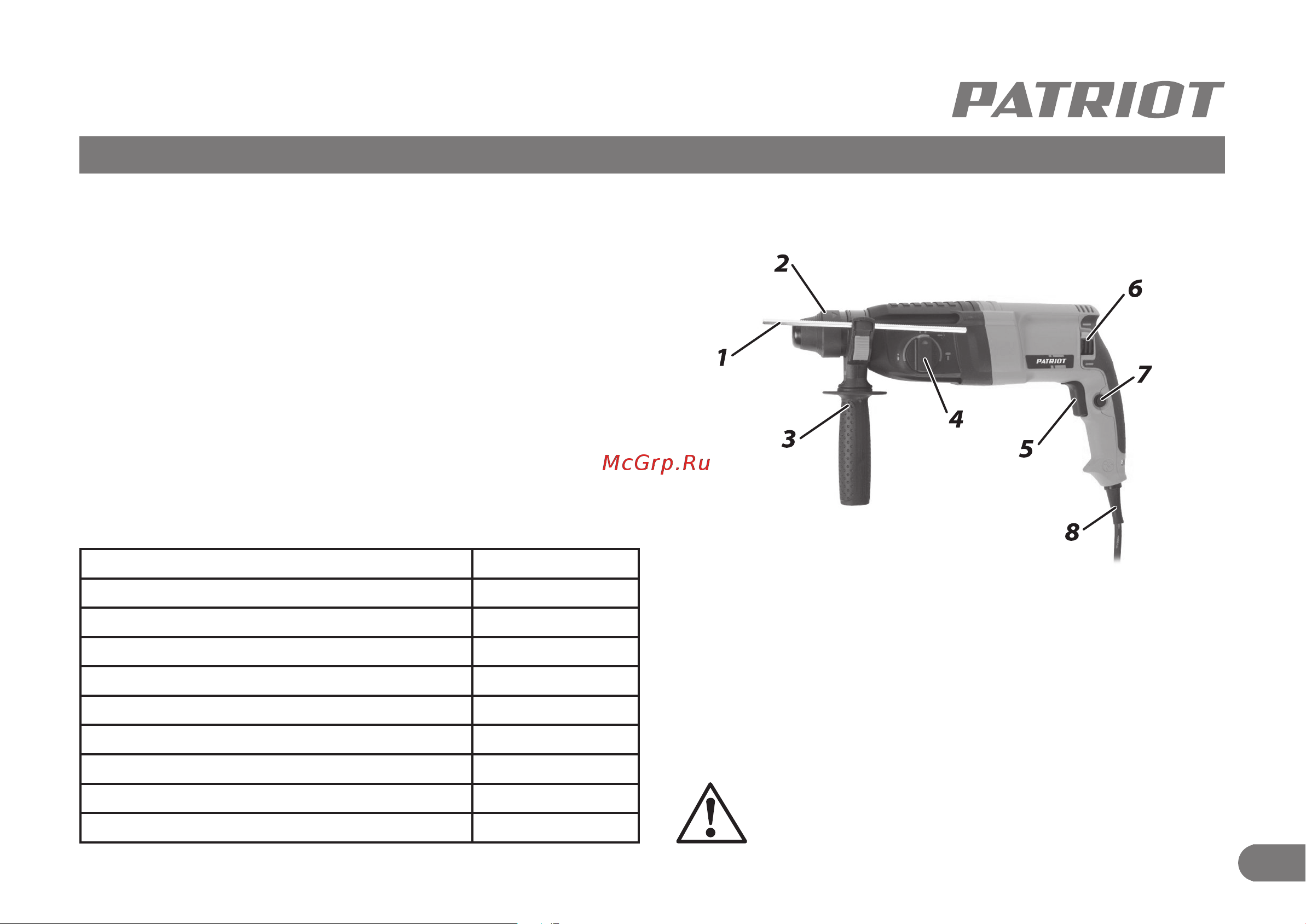 Patriot RH 282Q Руководство по эксплуатации онлайн [4/10] 899322