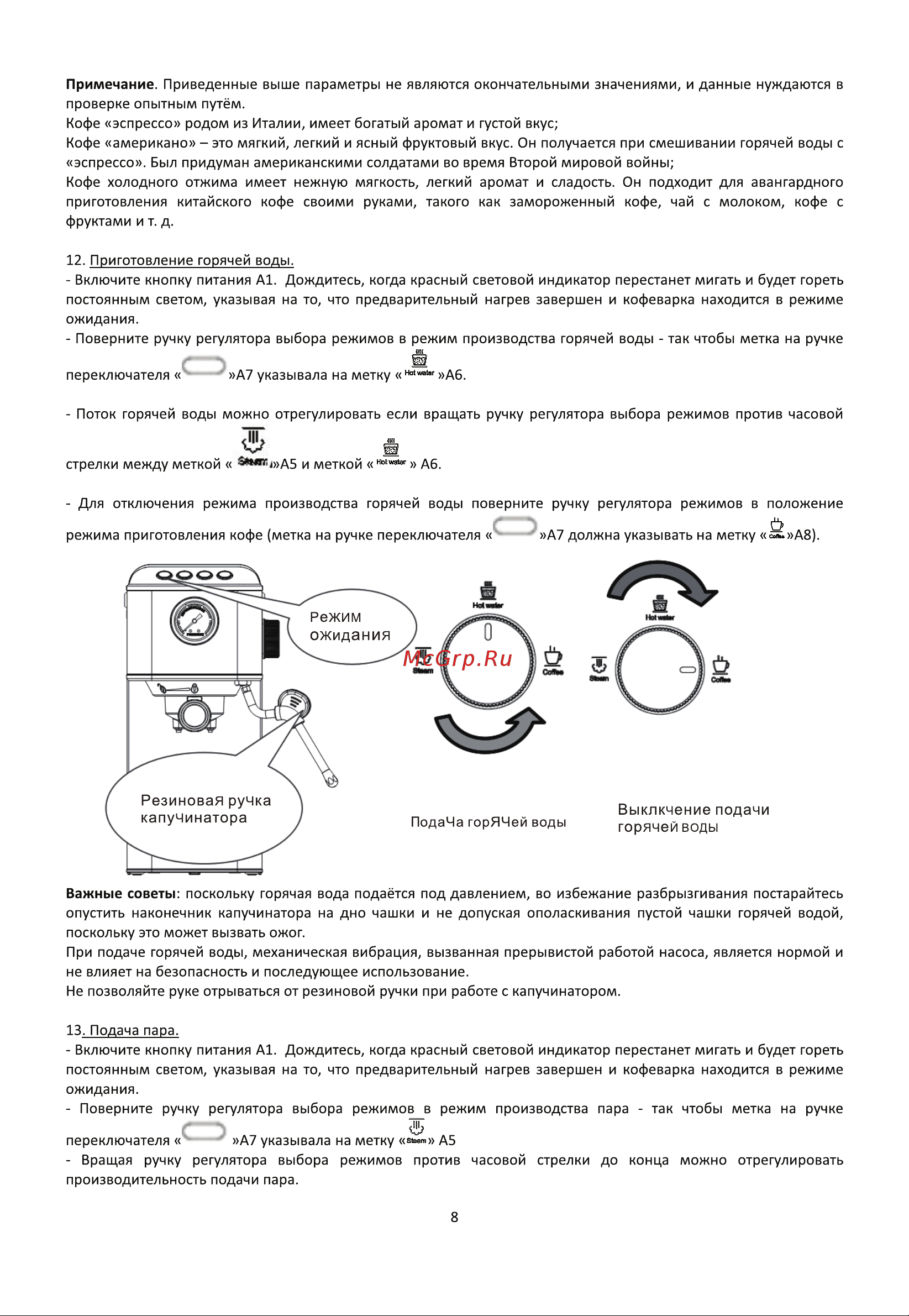 Vatten VK623/1200/M Руководство по эксплуатации онлайн [8/13] 885097